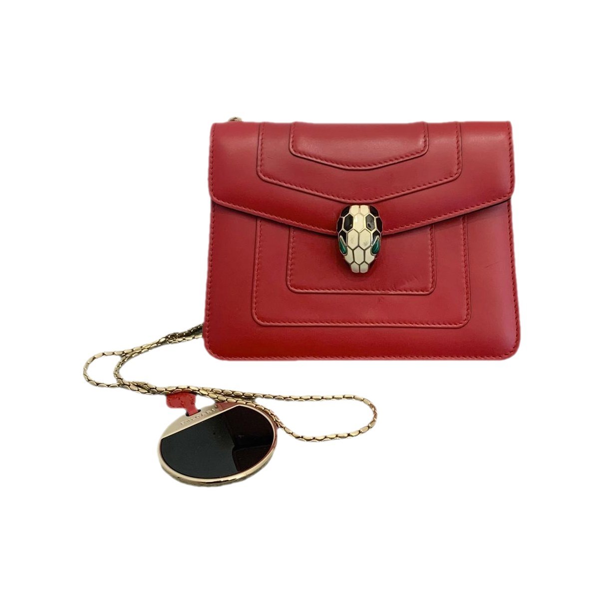 Serpenti leather handbag