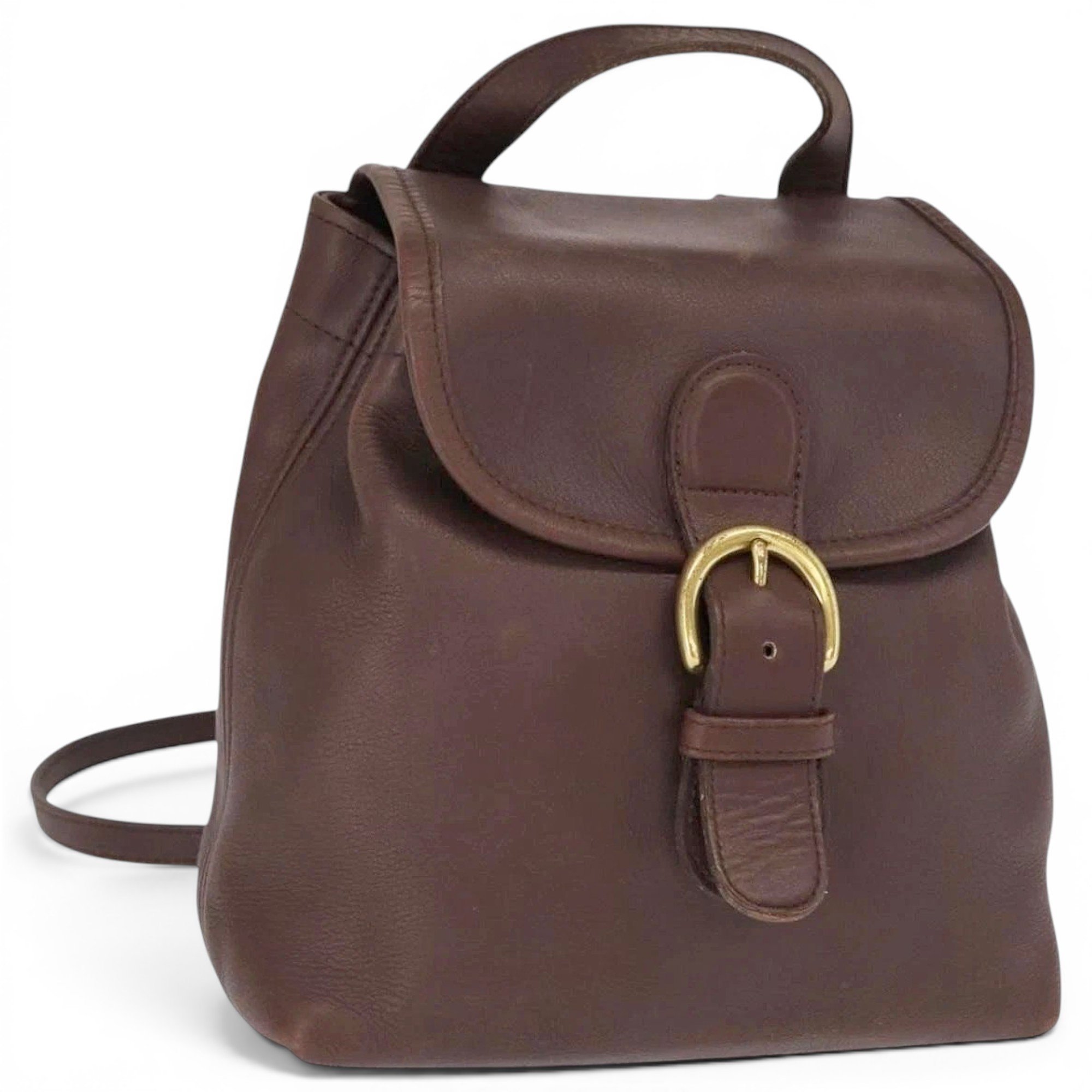 Leather backpack