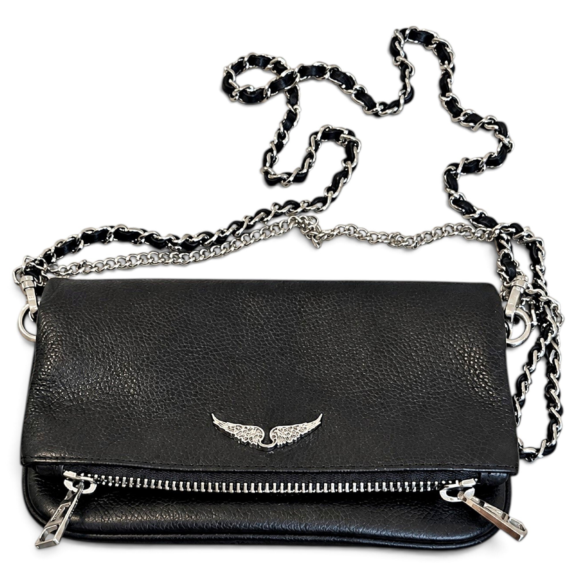 Rock leather crossbody bag