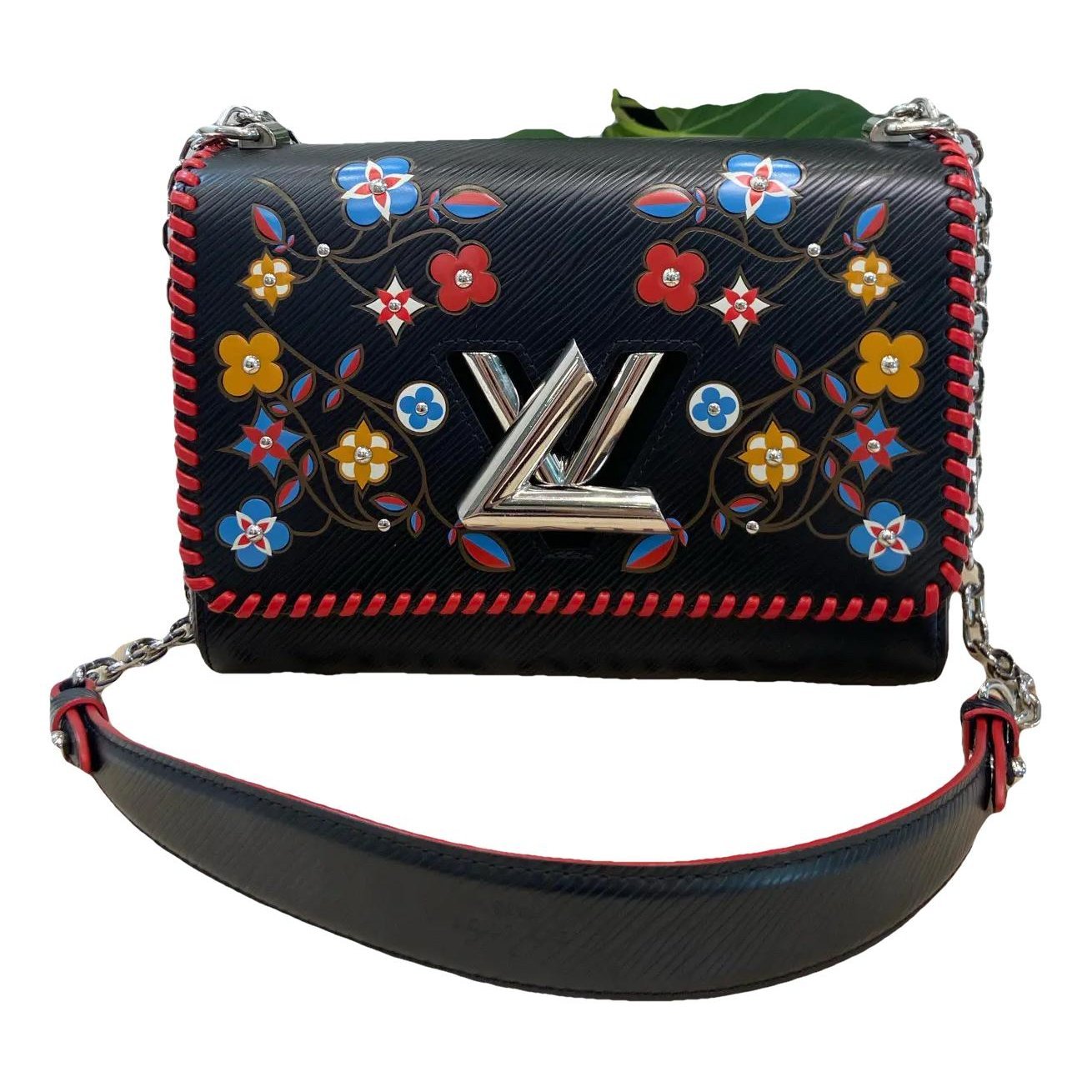 Twist leather handbag