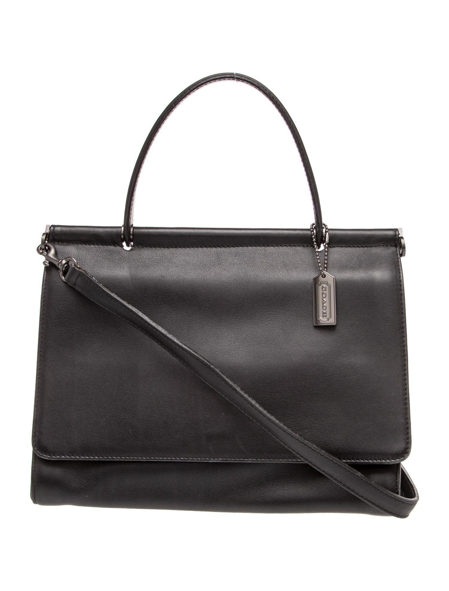 Leather Top Handle Bag