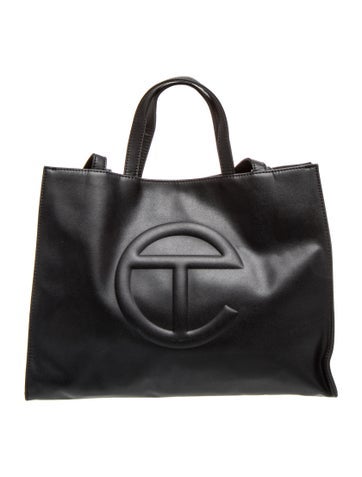 Telfar Leather Shopping Tote