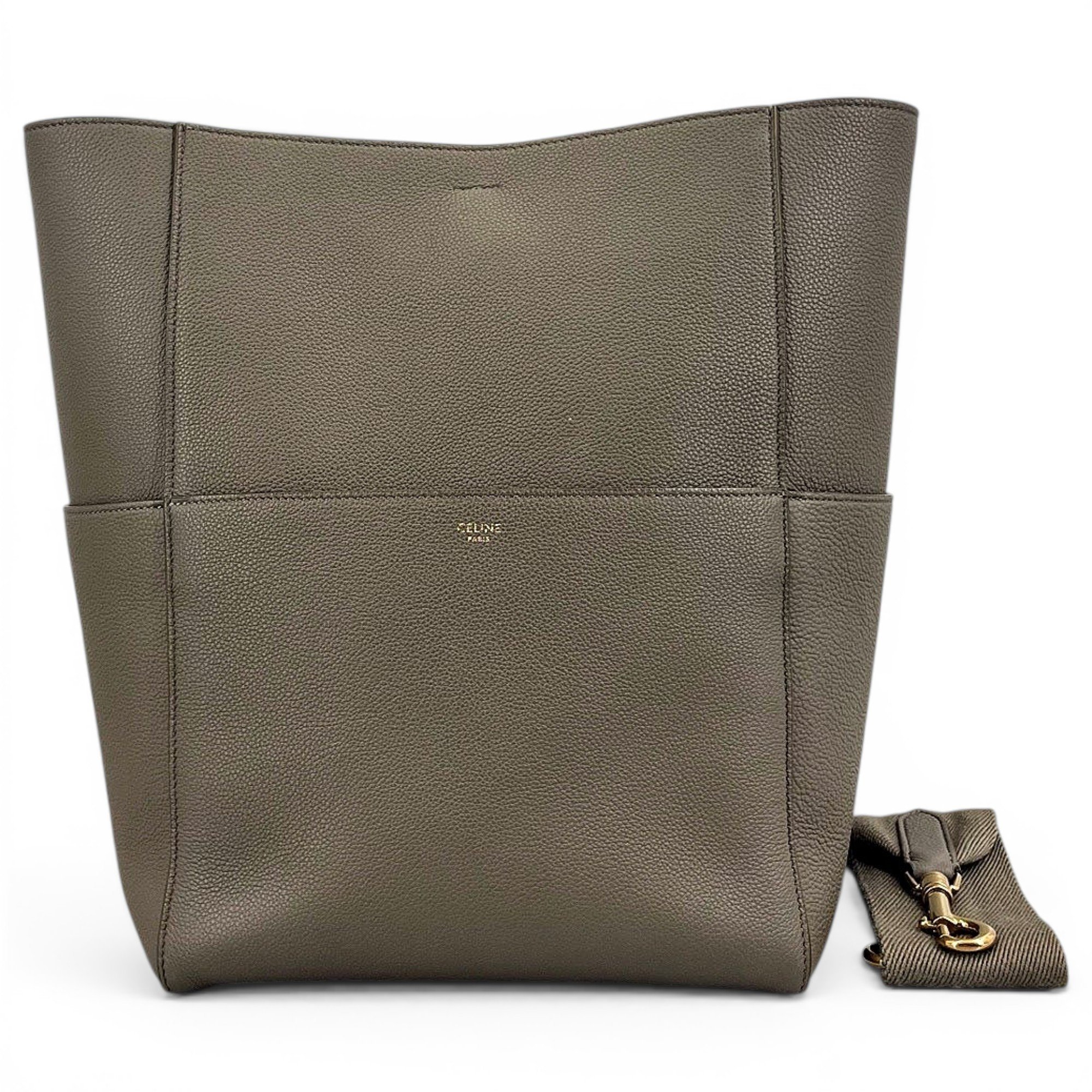 Seau Sangle leather tote