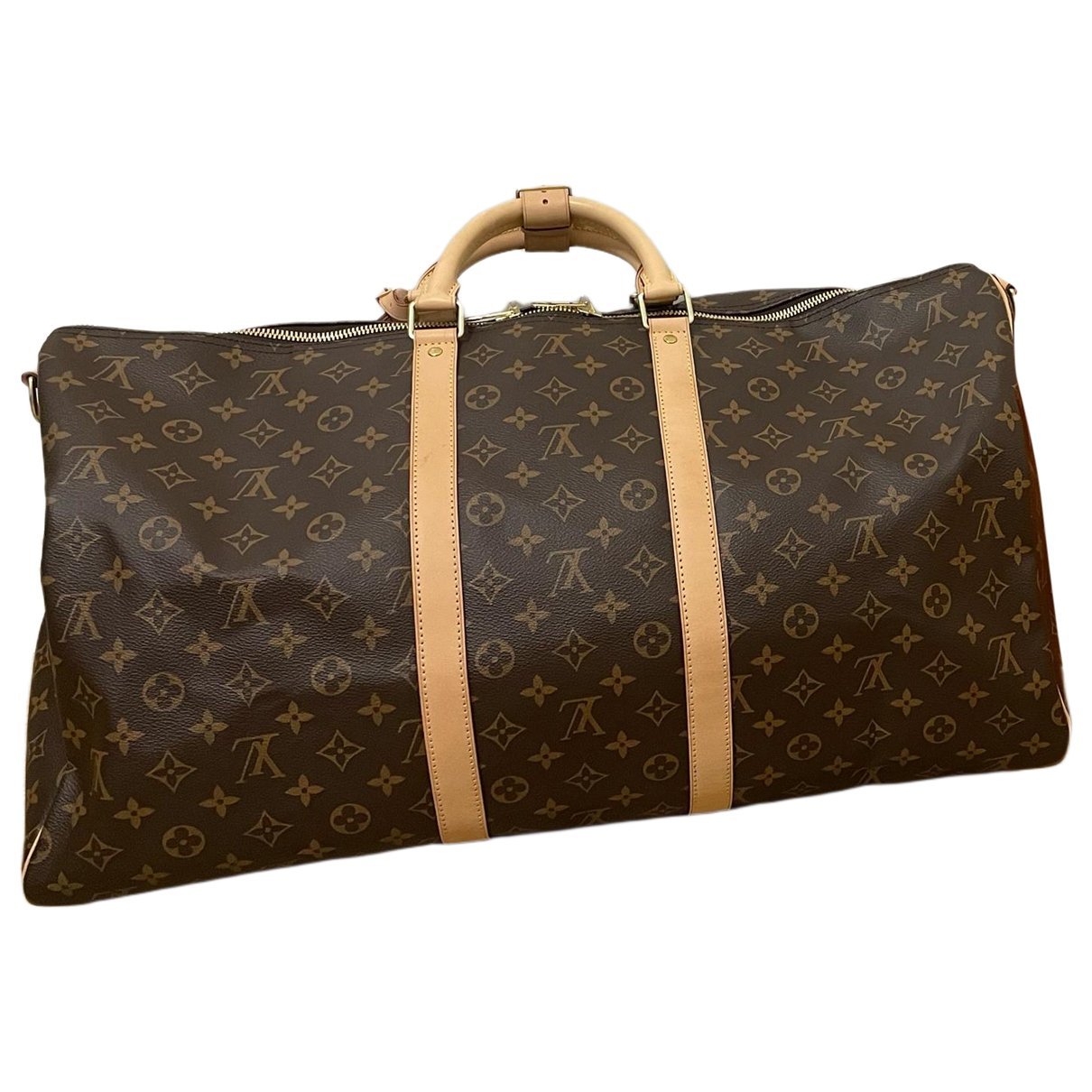 Keepall leather travel bag
