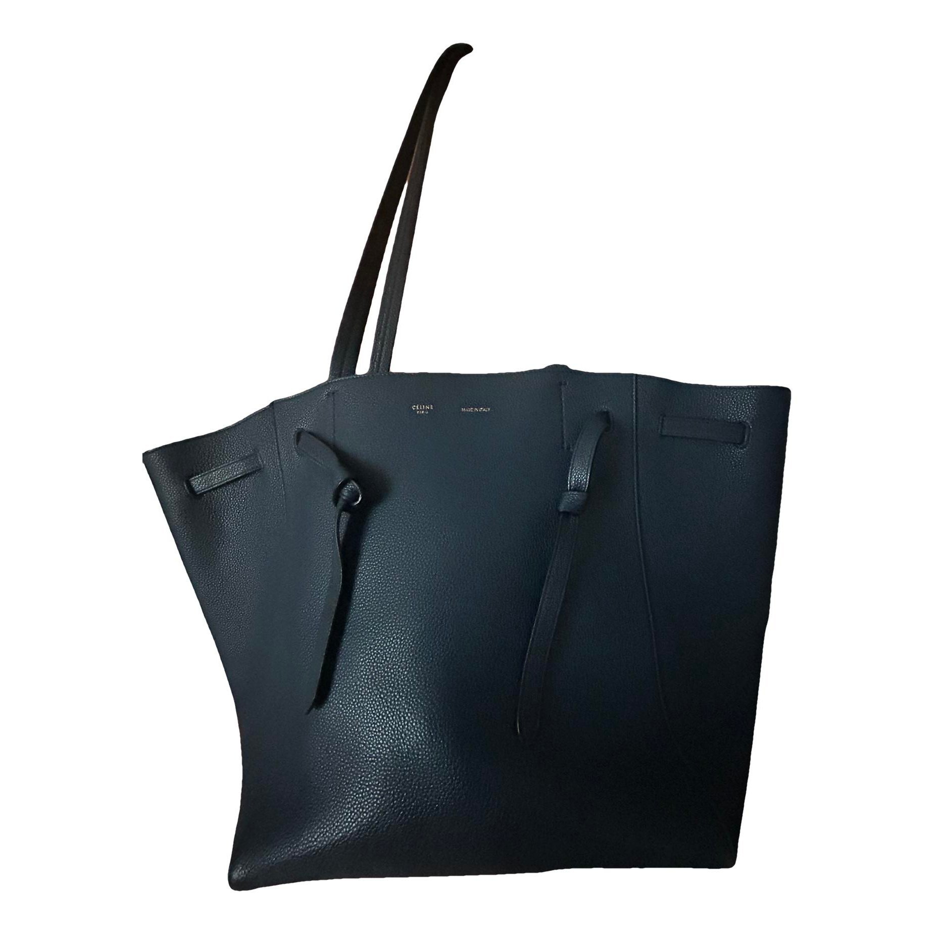 Cabas leather handbag