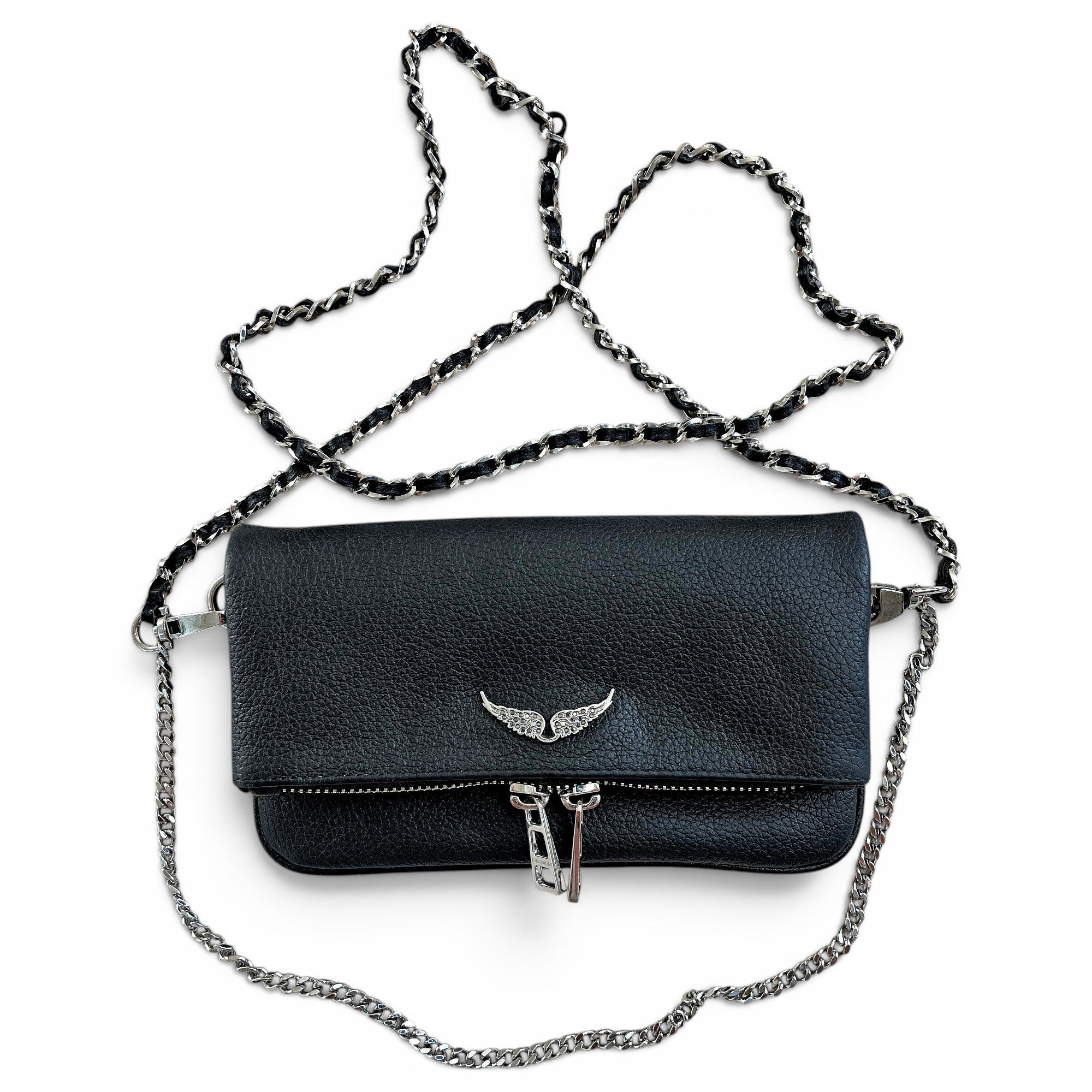 Rock leather crossbody bag