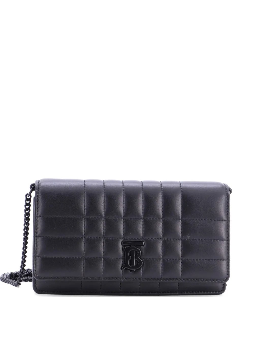 Lola on Chain Quilted Leather clutch bag