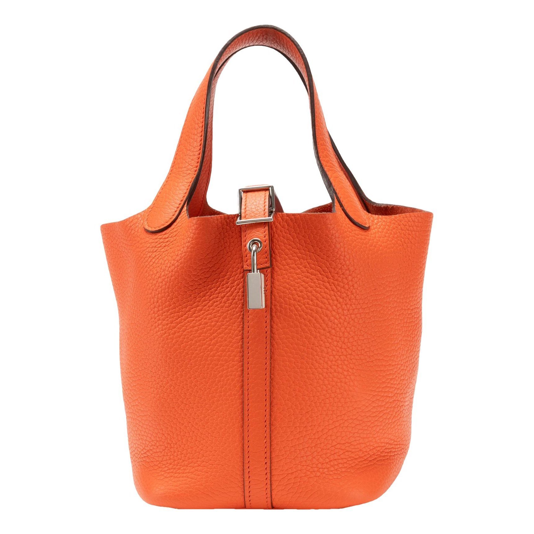 Picotin leather tote