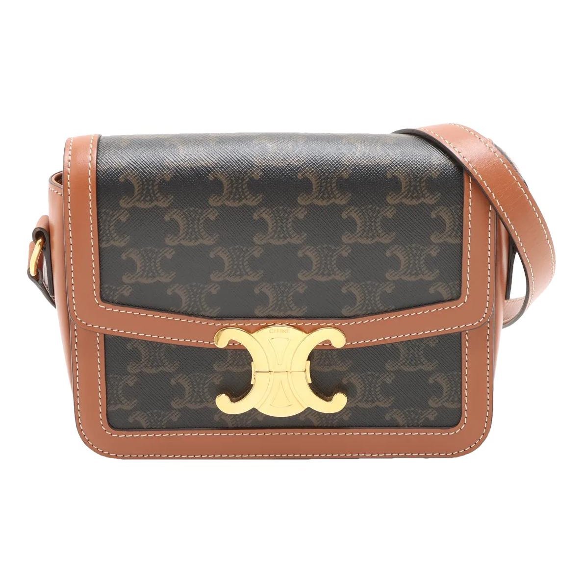 Triomphe leather handbag
