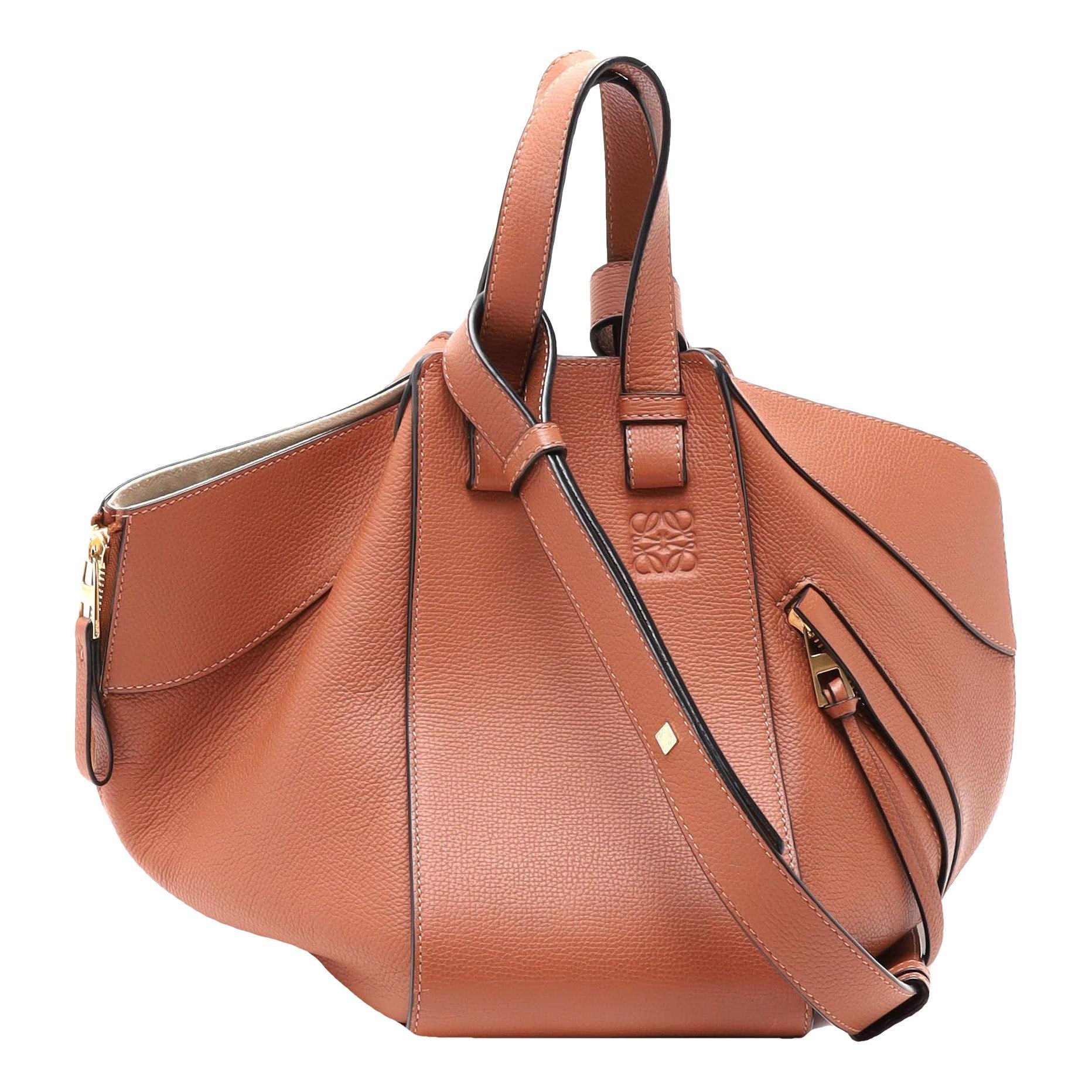 Hammock leather handbag