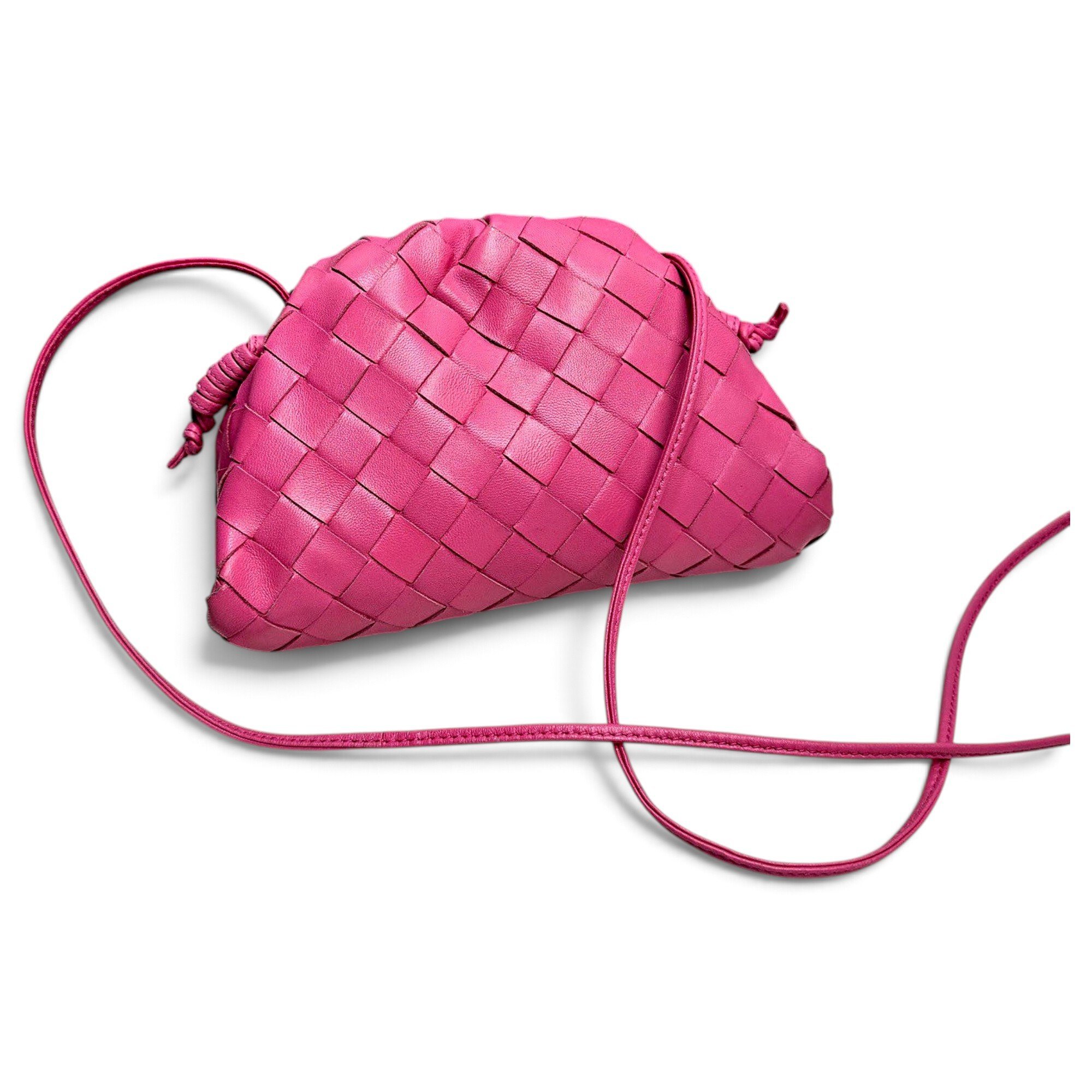 Pouch leather crossbody bag