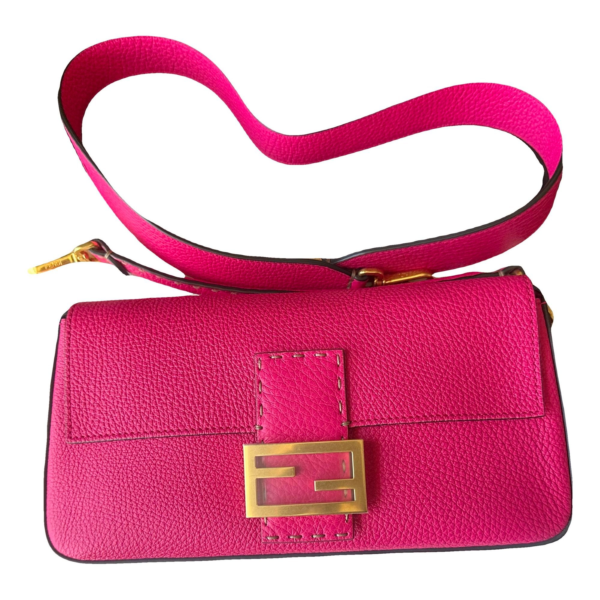 Baguette leather handbag