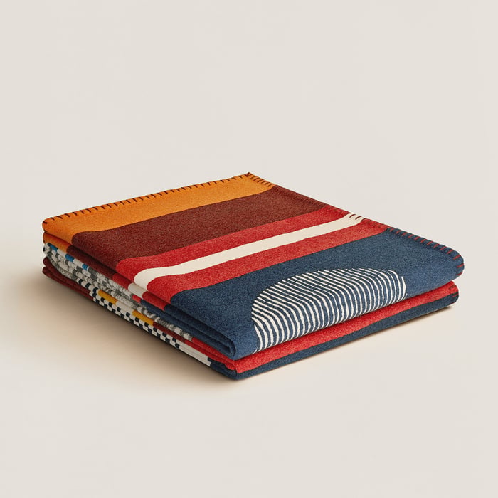 Rouge Casaque Tigre Bayadere Blanket