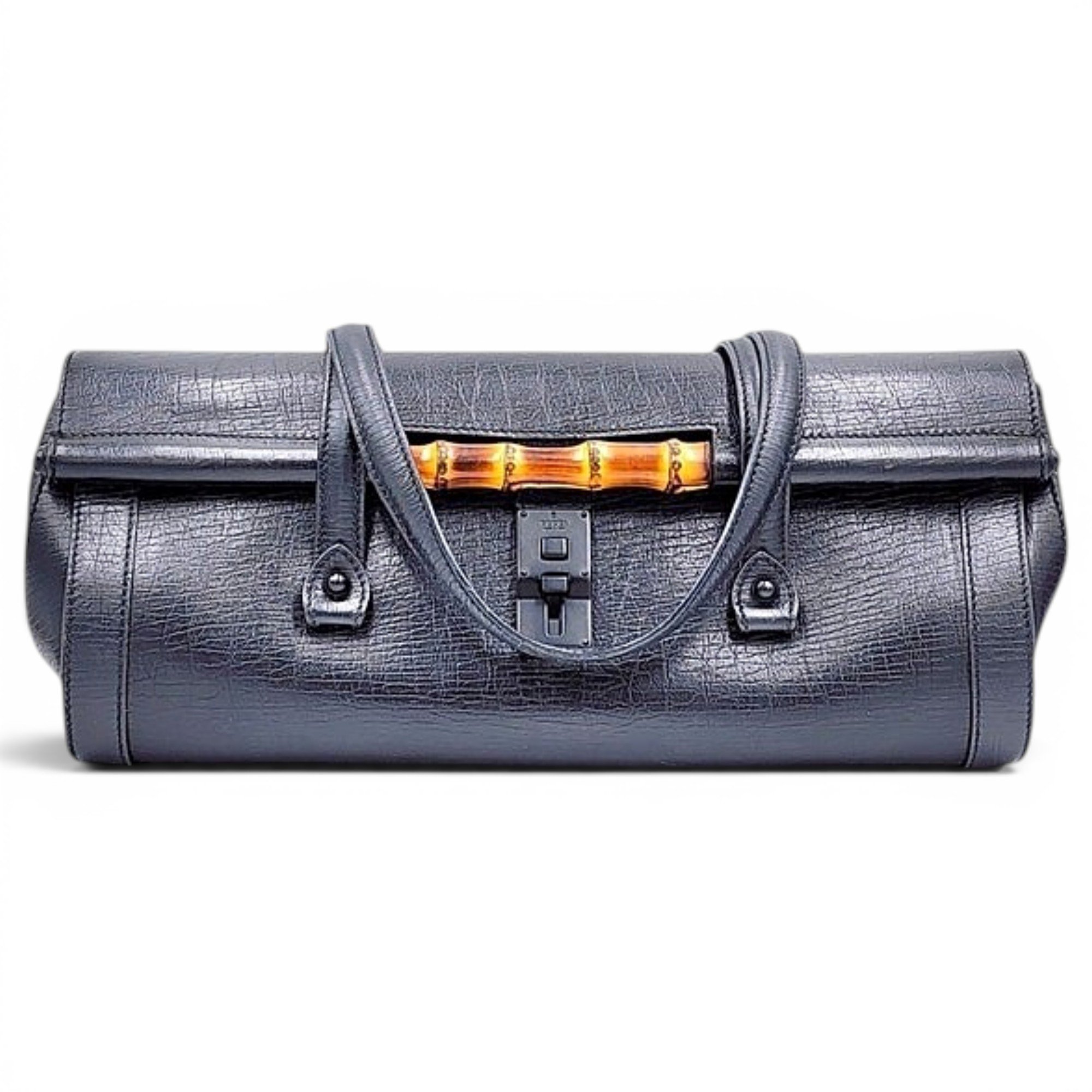 Bamboo leather handbag