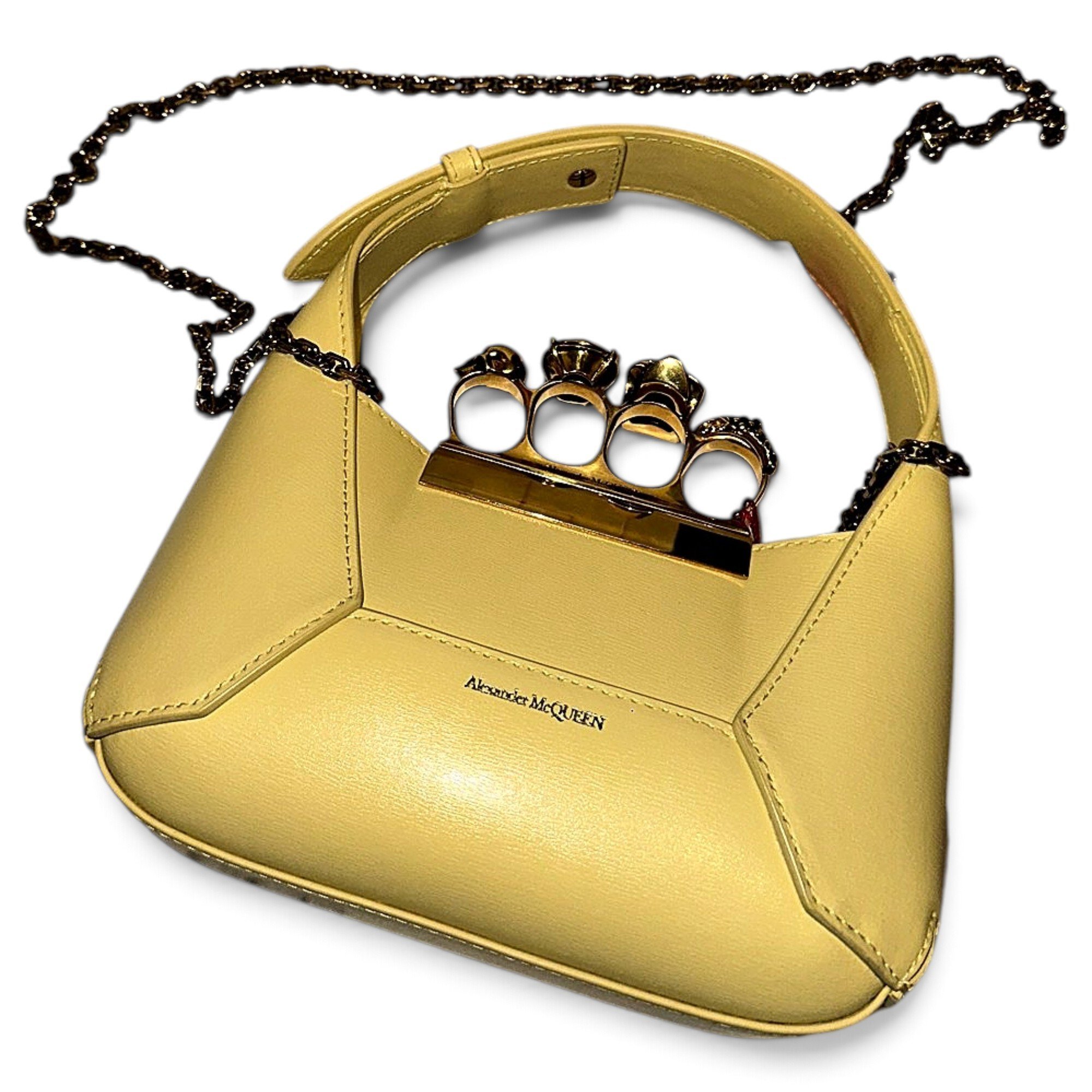 Knuckle leather mini bag