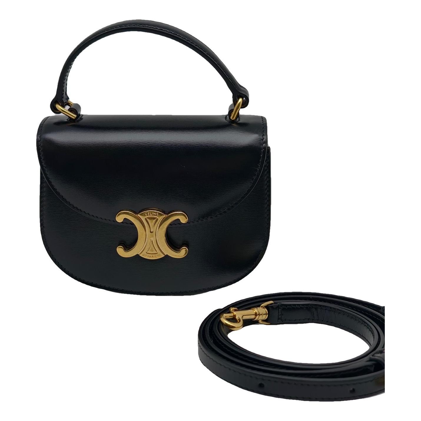 Triomphe leather handbag