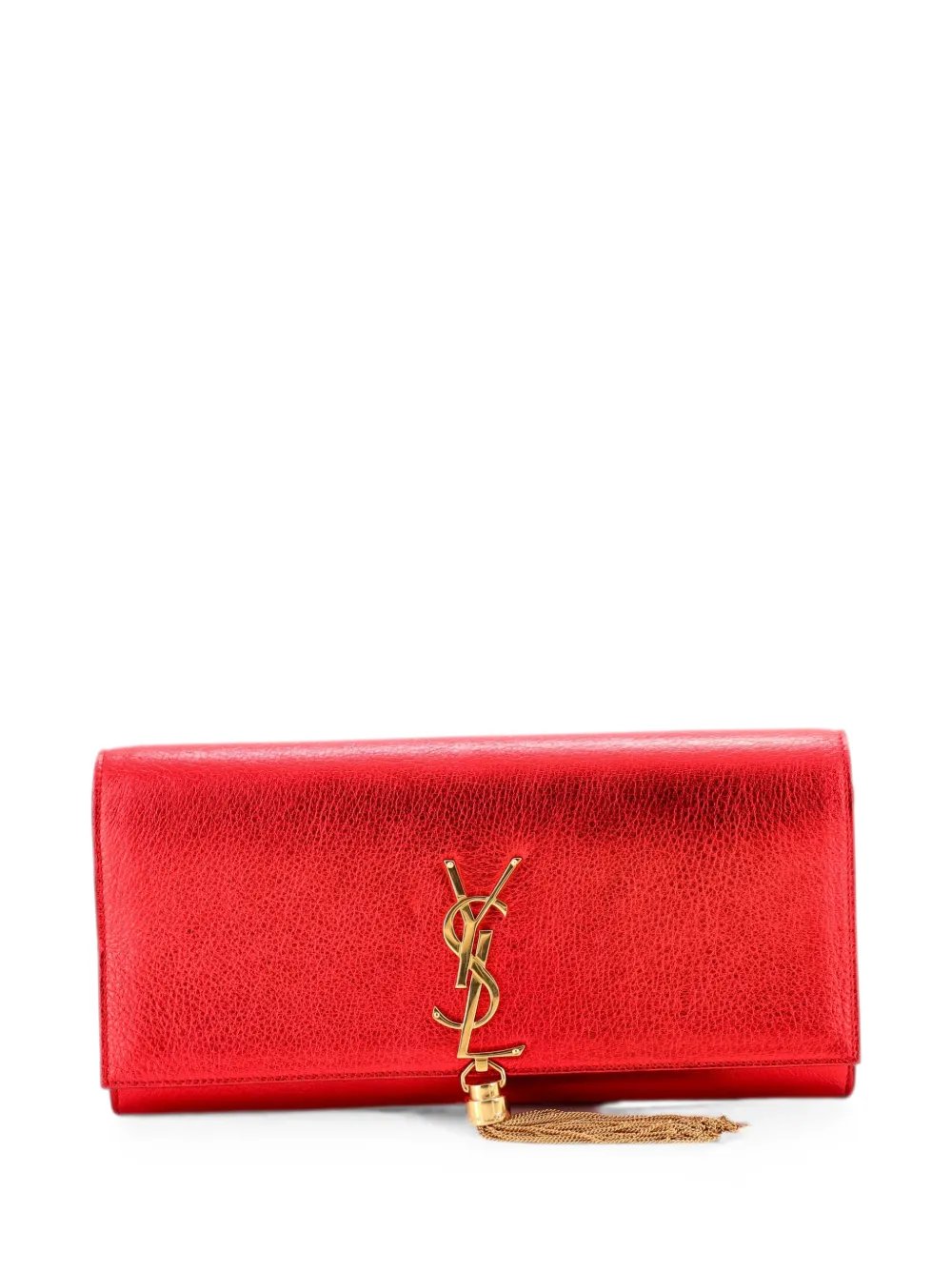 Classic Monogram Tassel Leather Long clutch bag