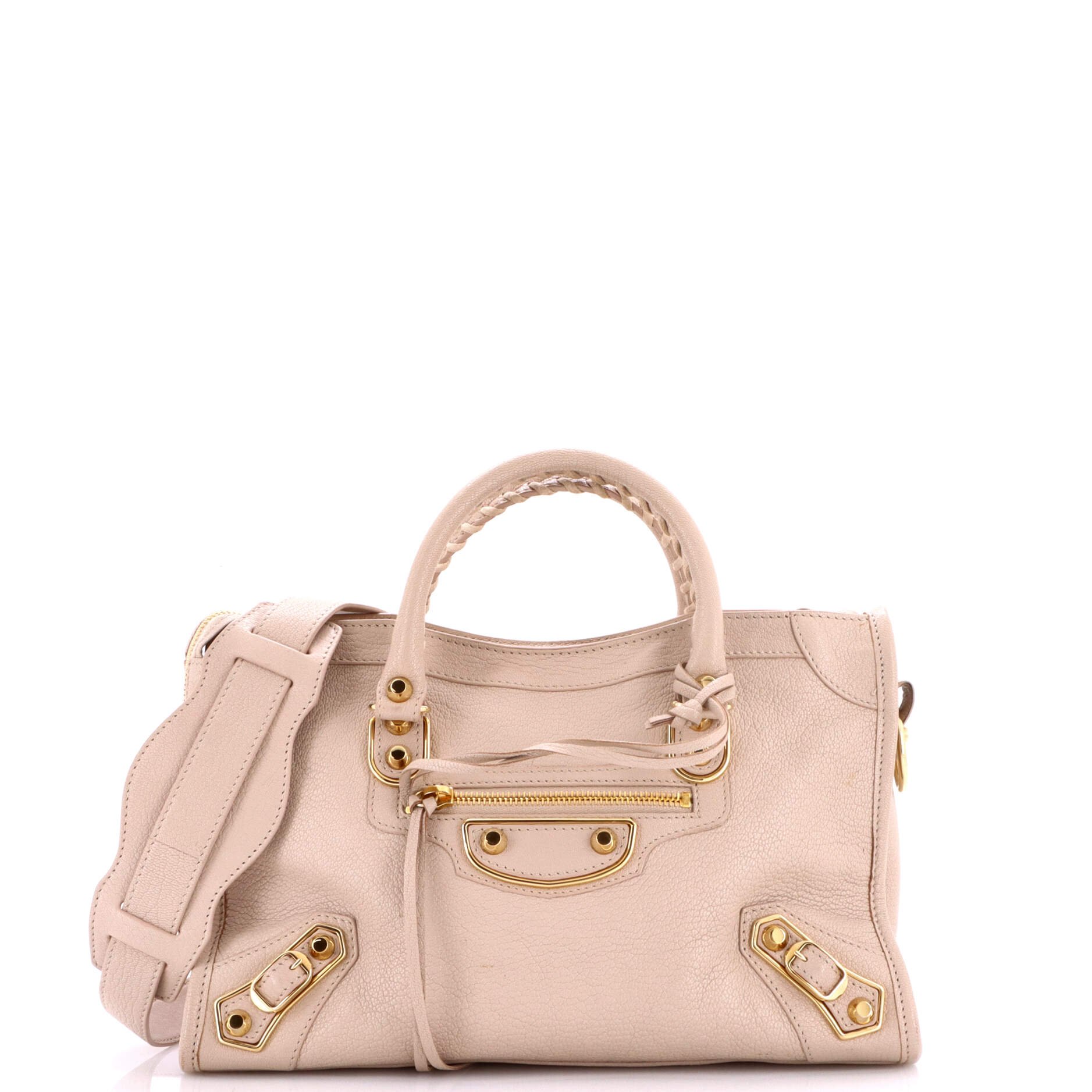 City Classic Metallic Edge Bag Leather Small