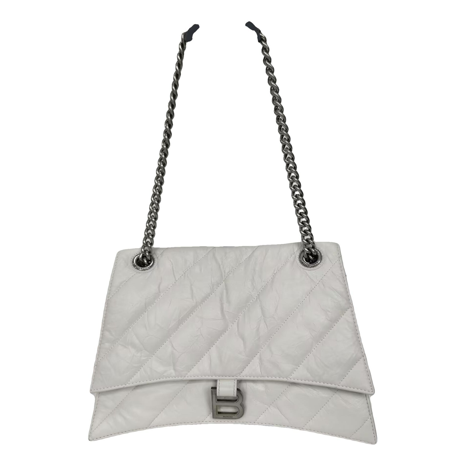 Crush leather handbag