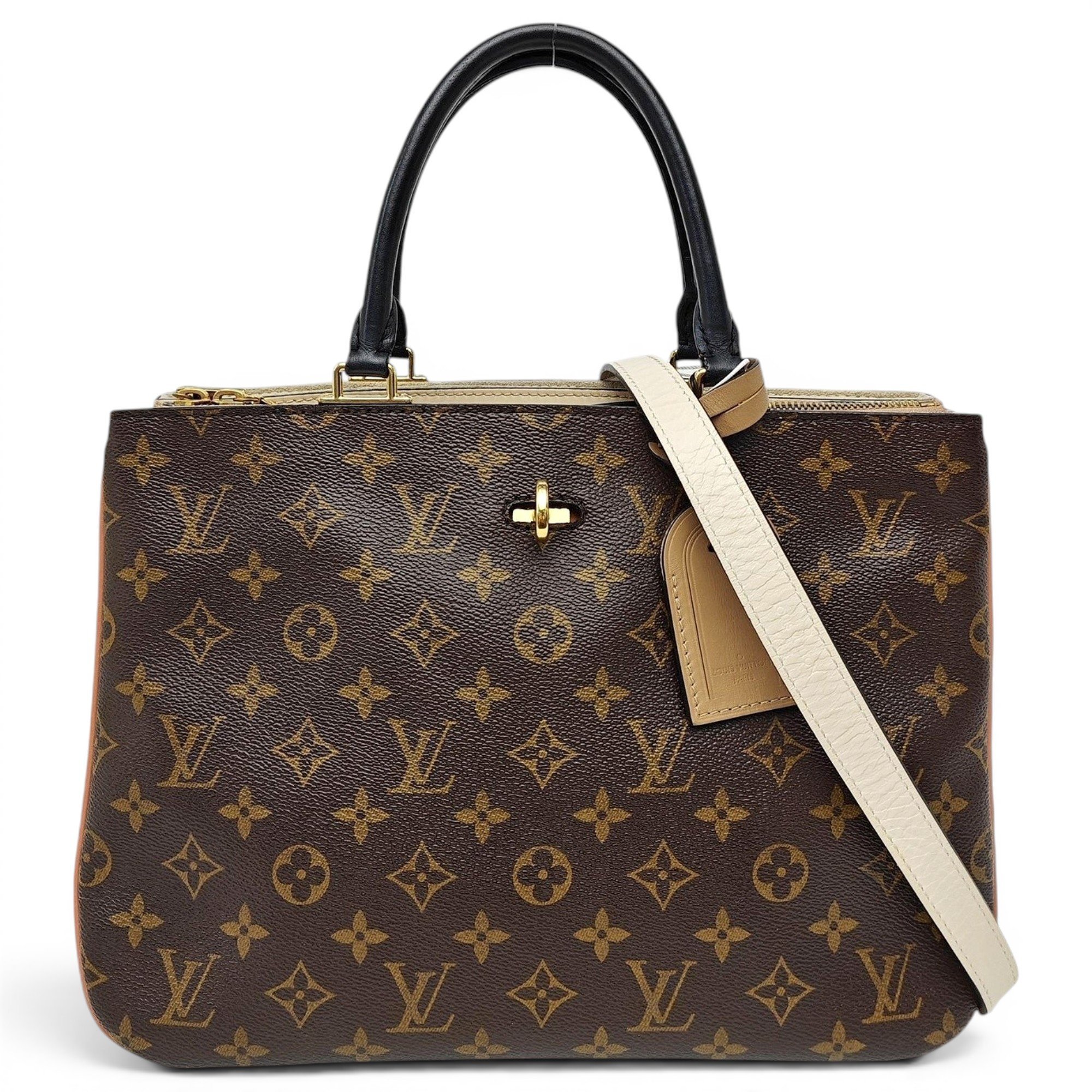 Millefeuille leather handbag