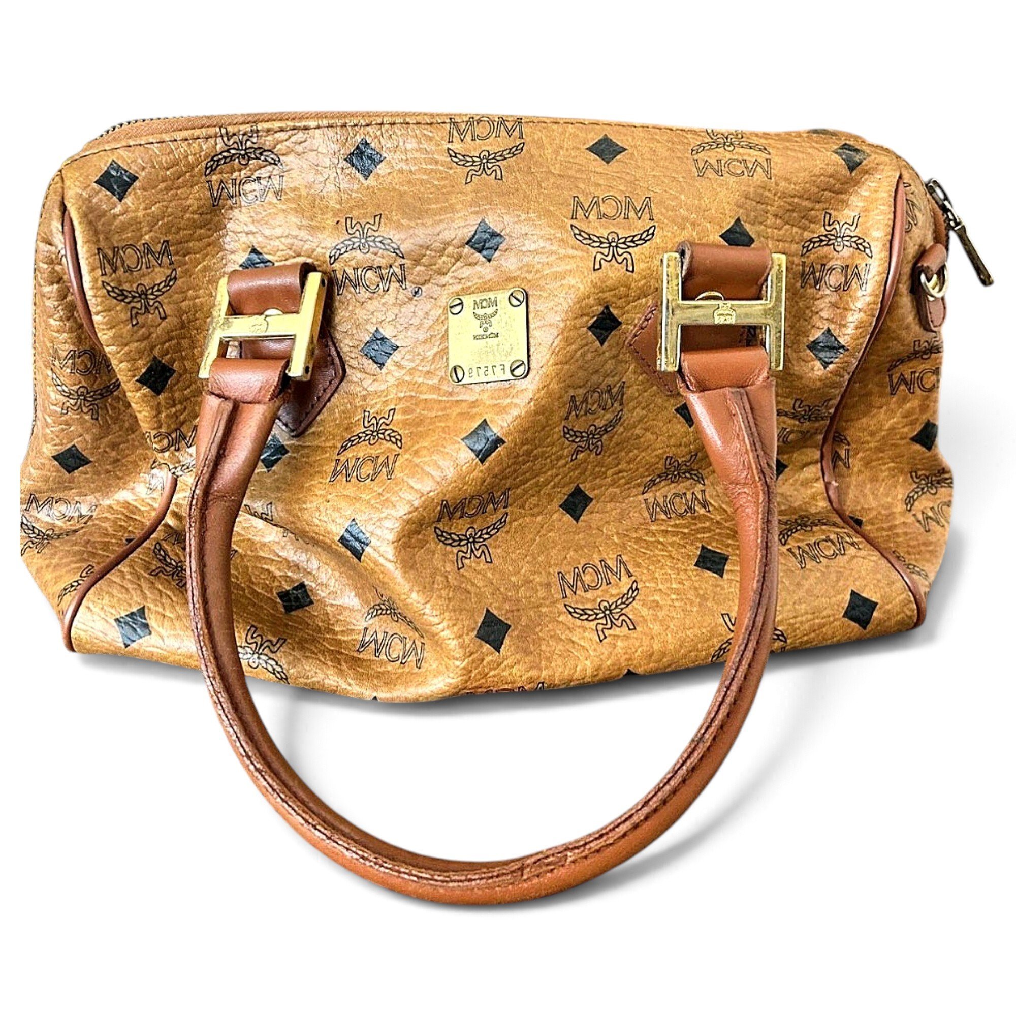 Boston leather handbag
