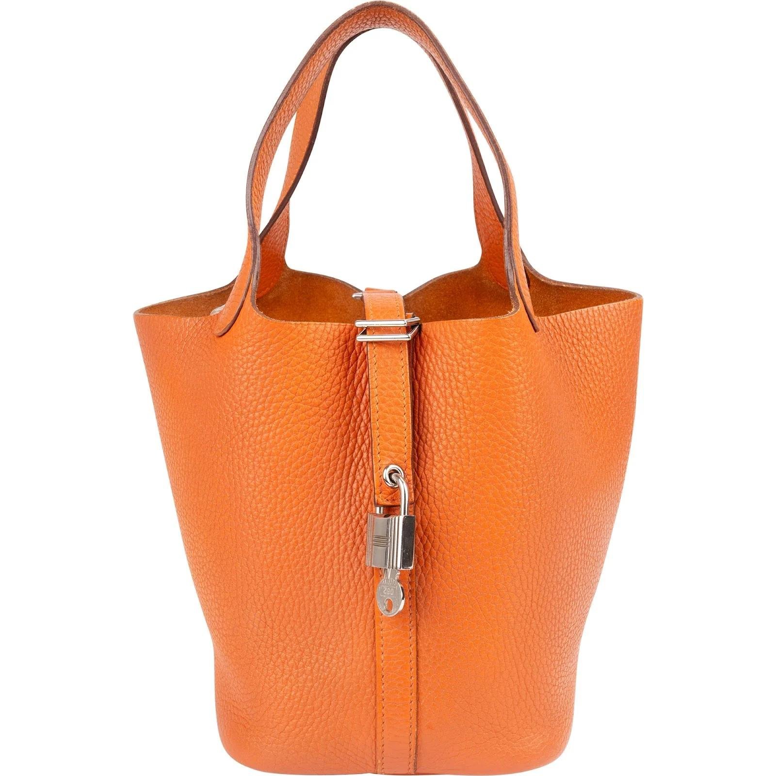 Picotin leather handbag