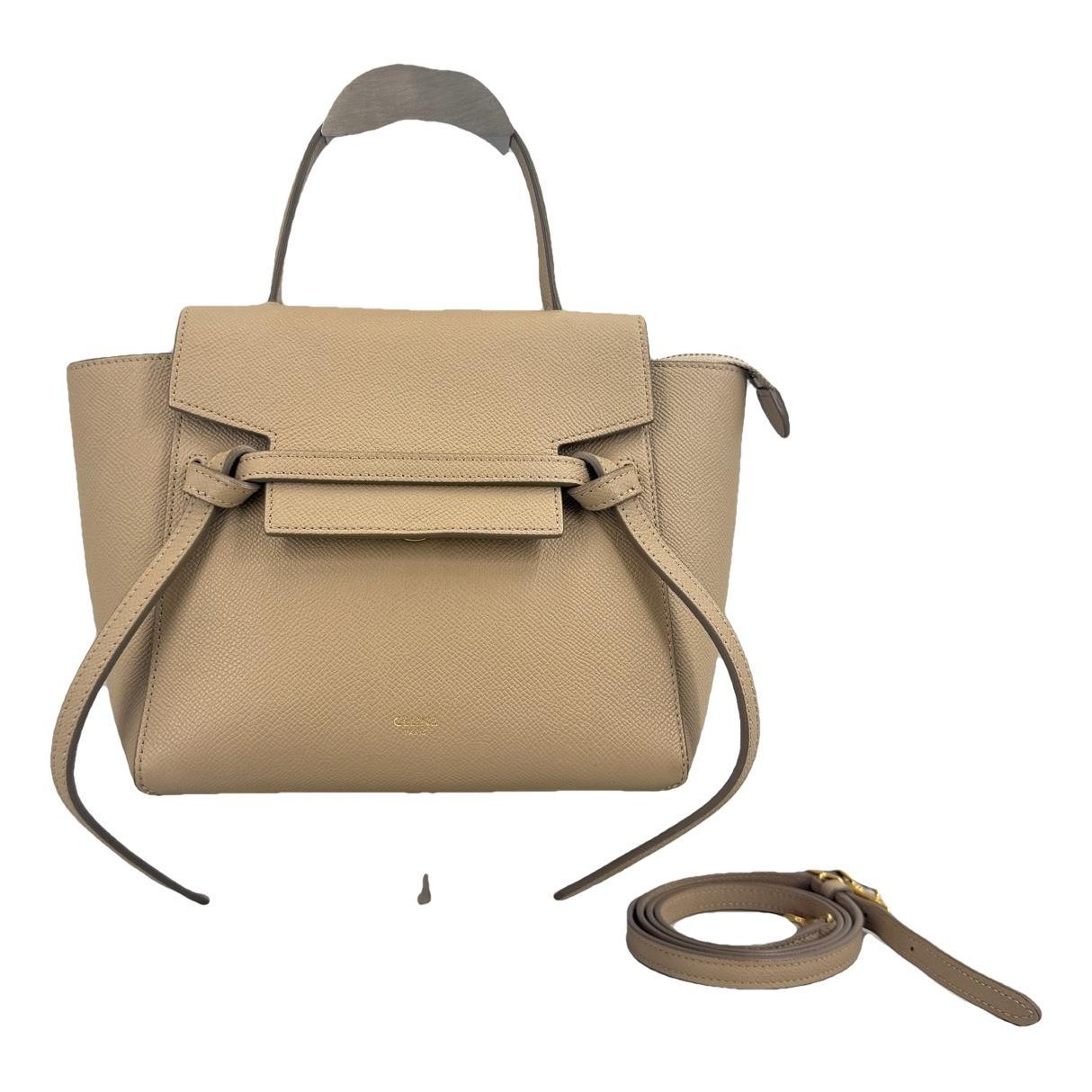 Belt leather handbag