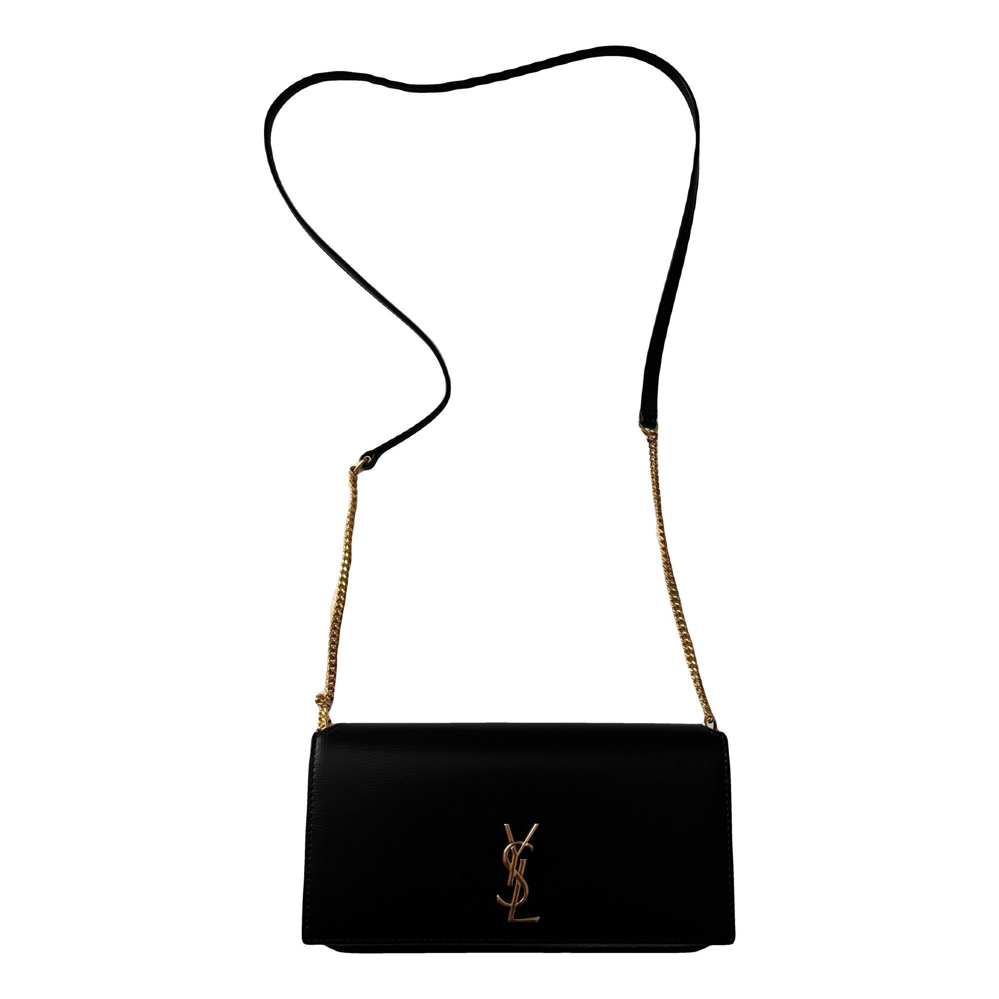 Leather clutch bag