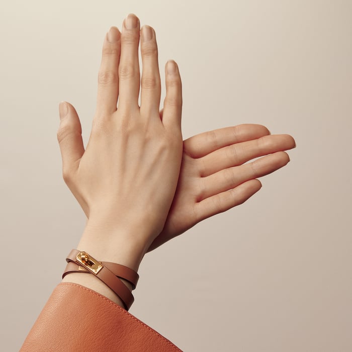 Mauve Pâle Mini Kelly Double Tour Bracelet