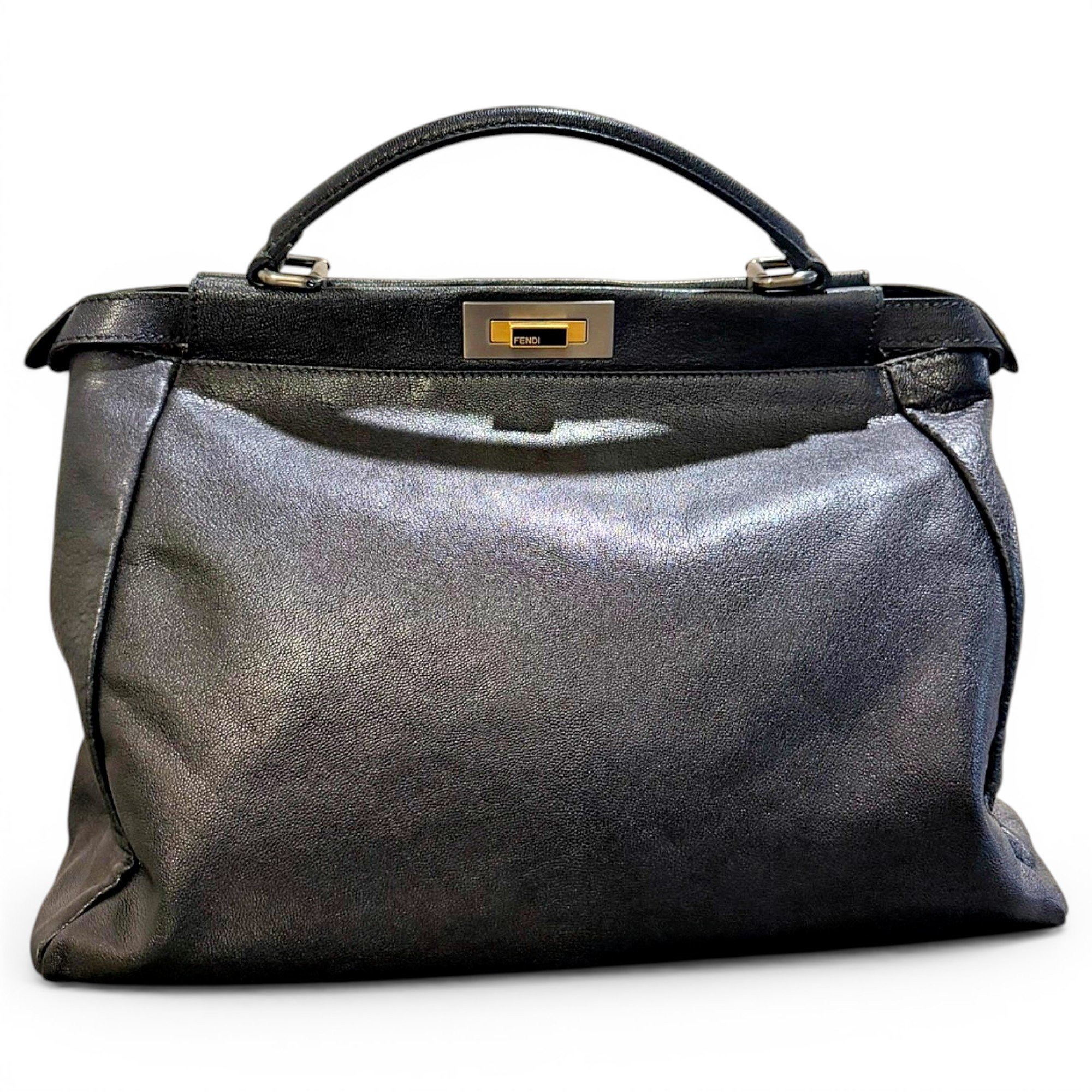 Peekaboo leather handbag