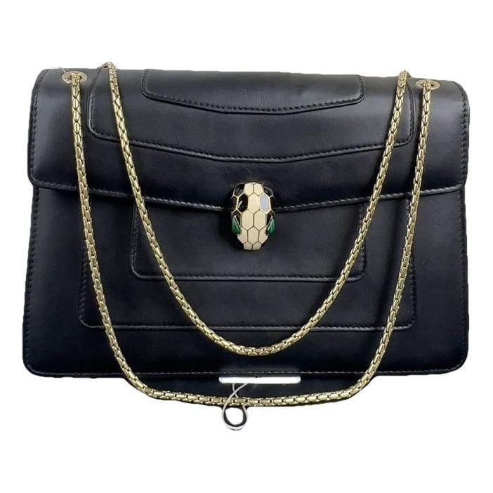 Serpenti leather handbag
