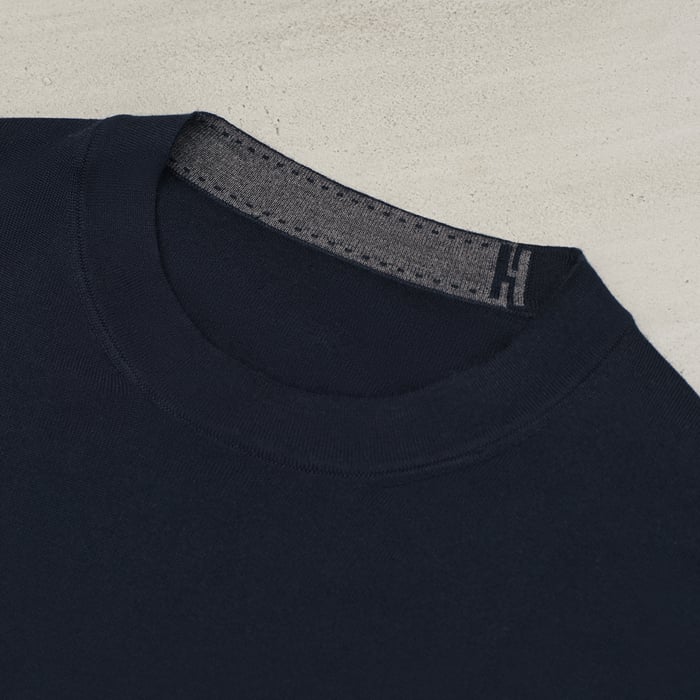 Marine "Detail H" Crewneck Sweater