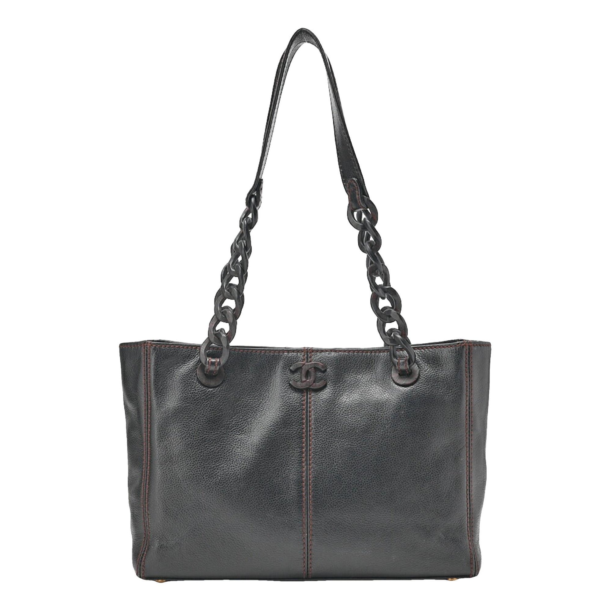 Leather tote