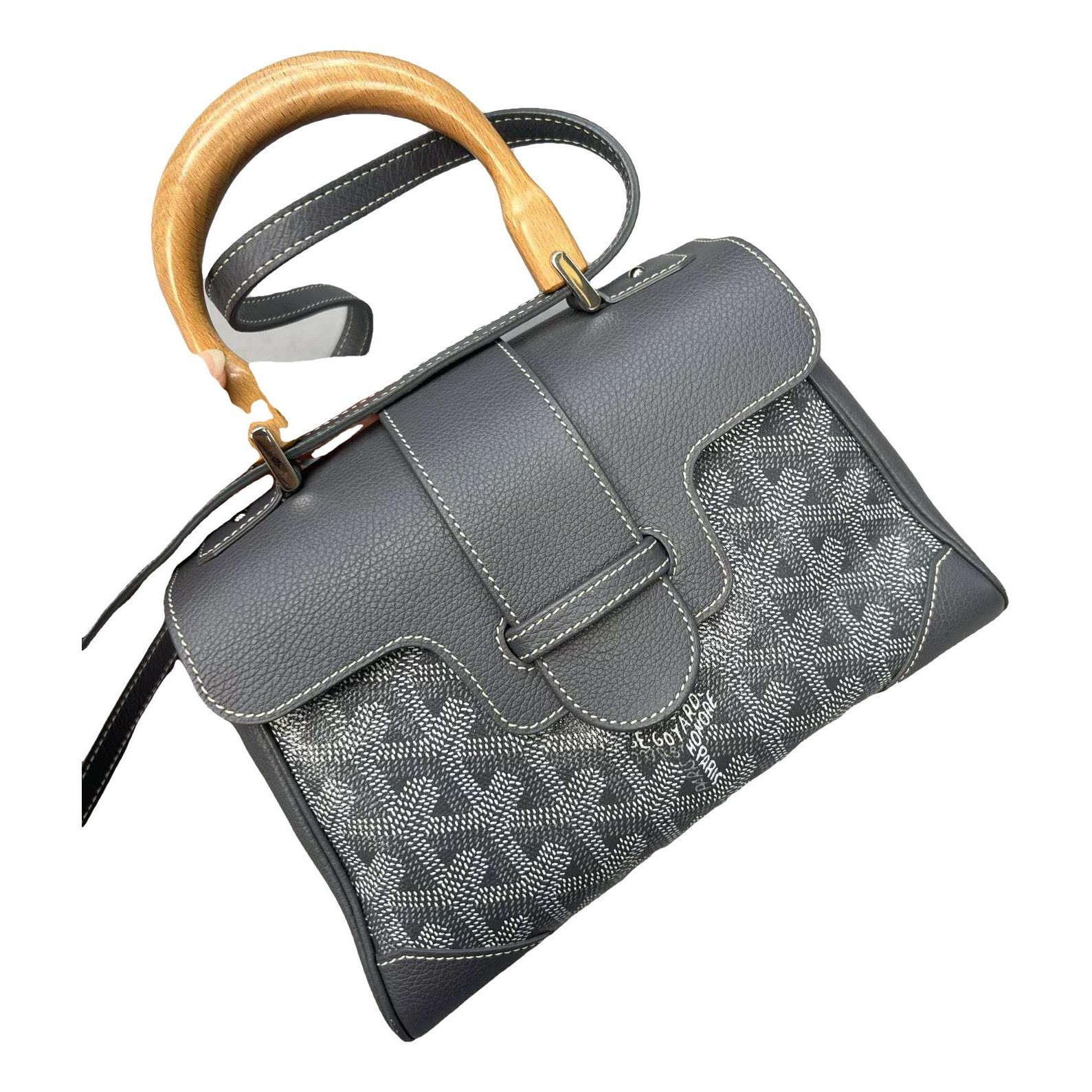 Goyard Saïgon leather handbag