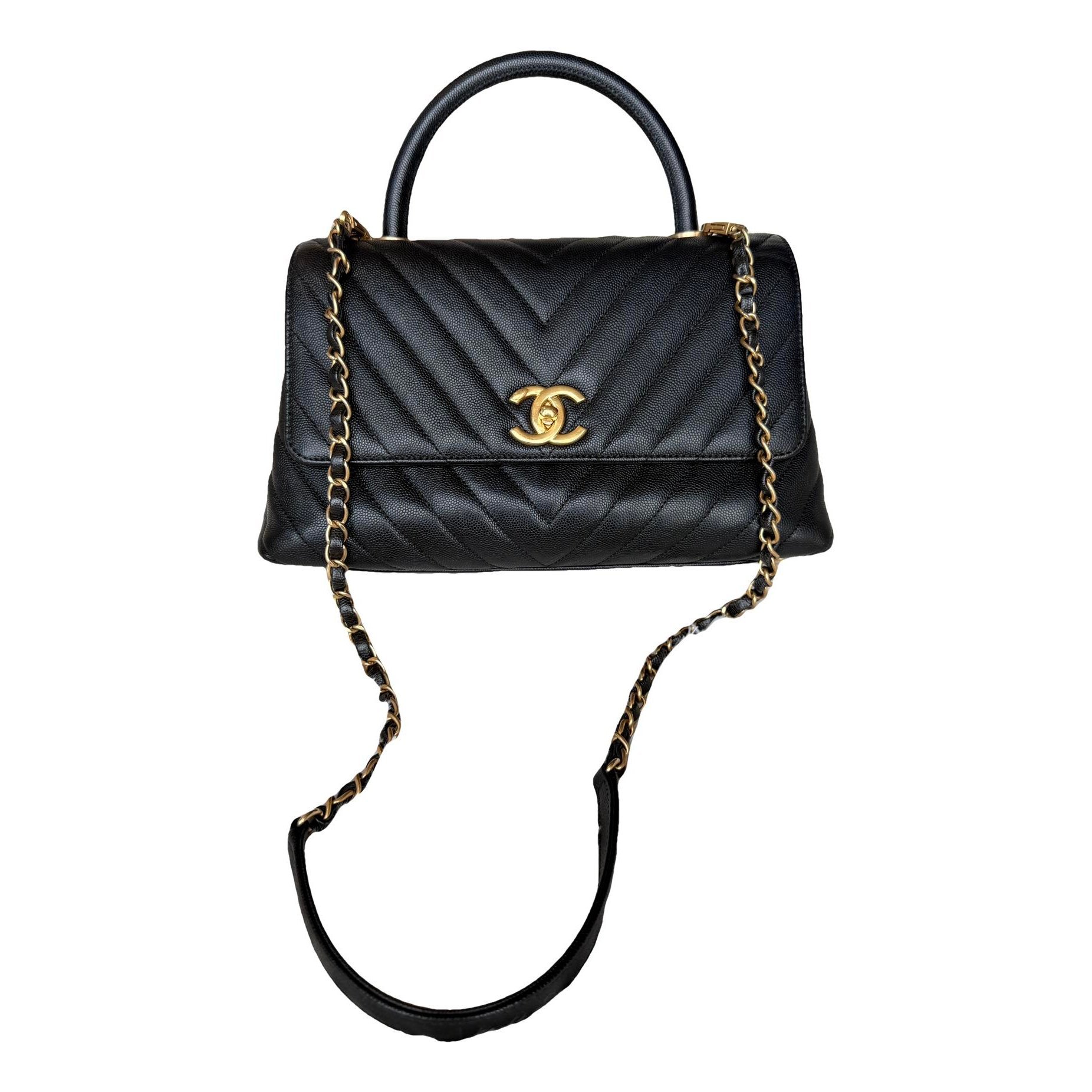 Coco Handle leather handbag