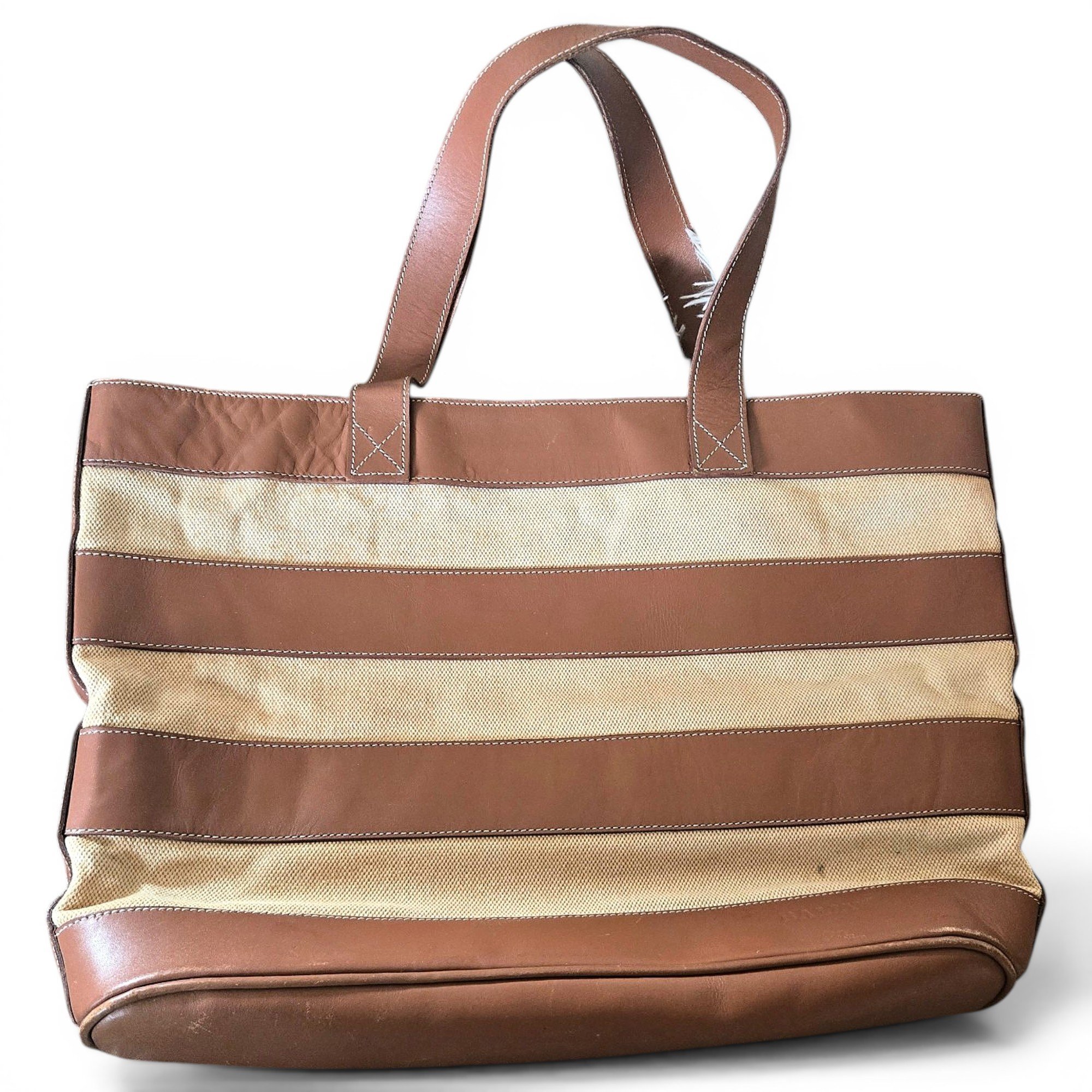 Leather tote