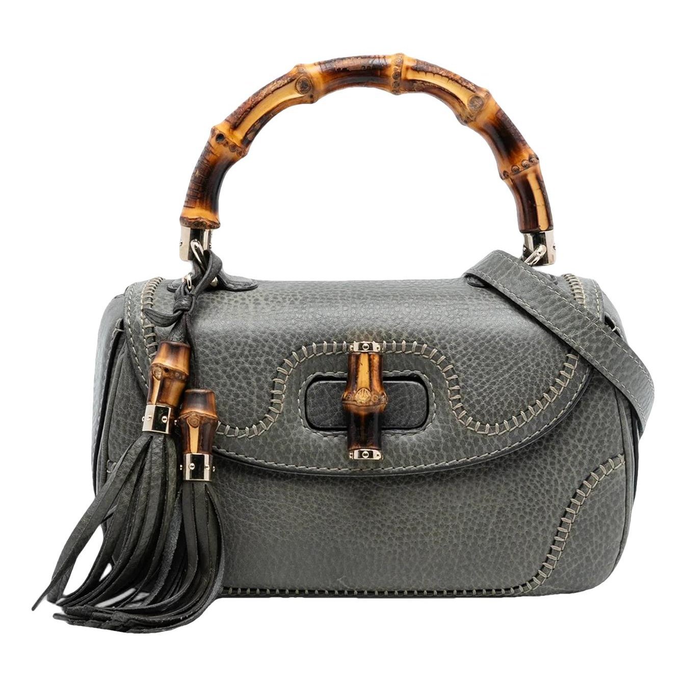 Bamboo leather satchel