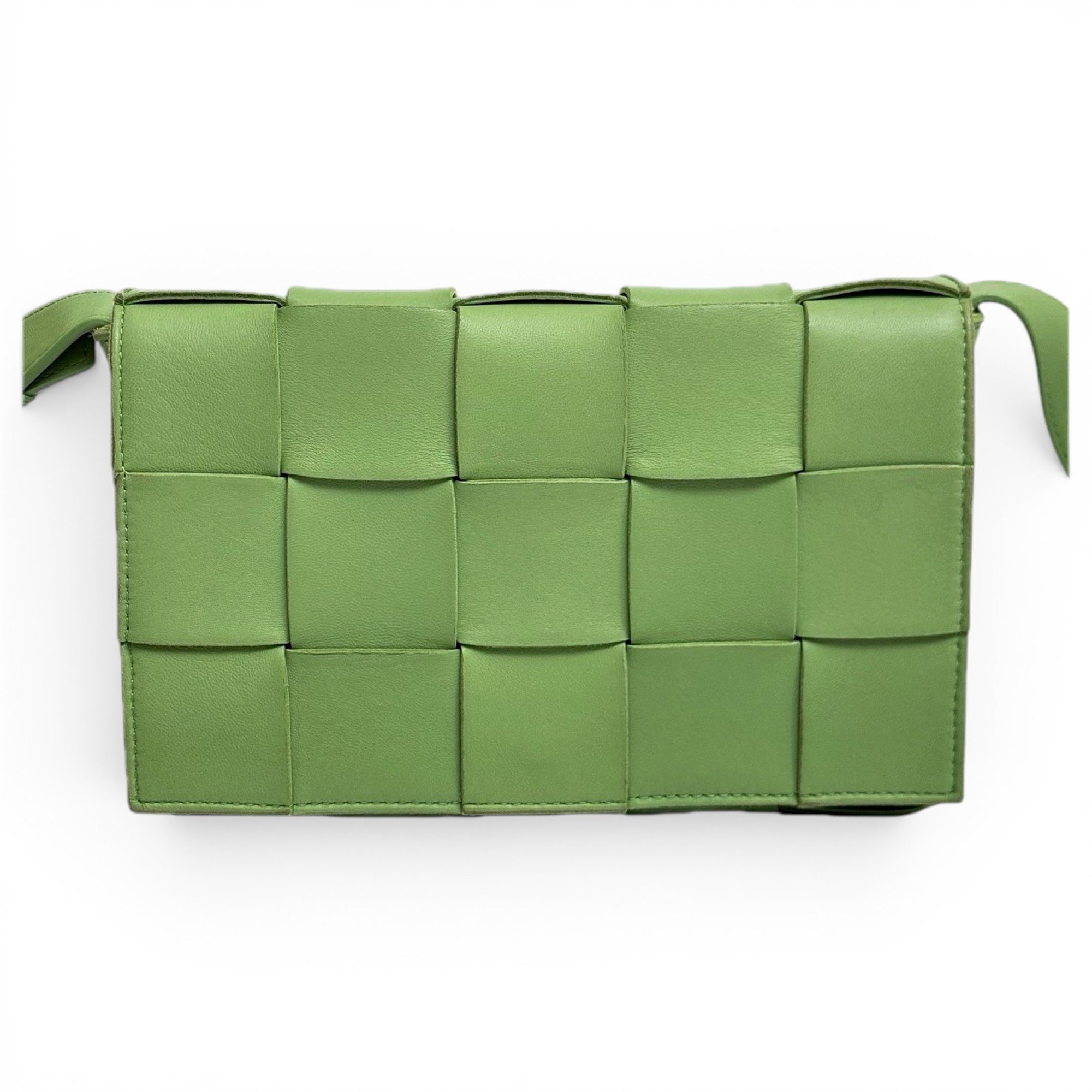 Cassette leather handbag
