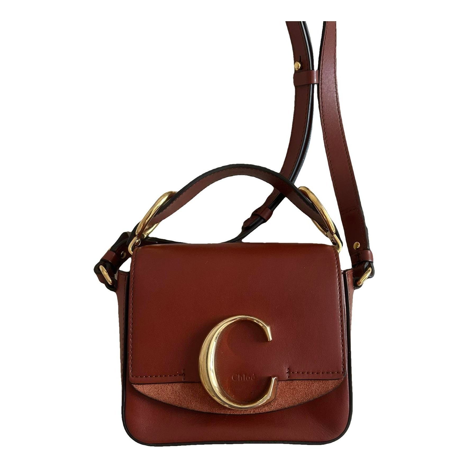 C leather handbag
