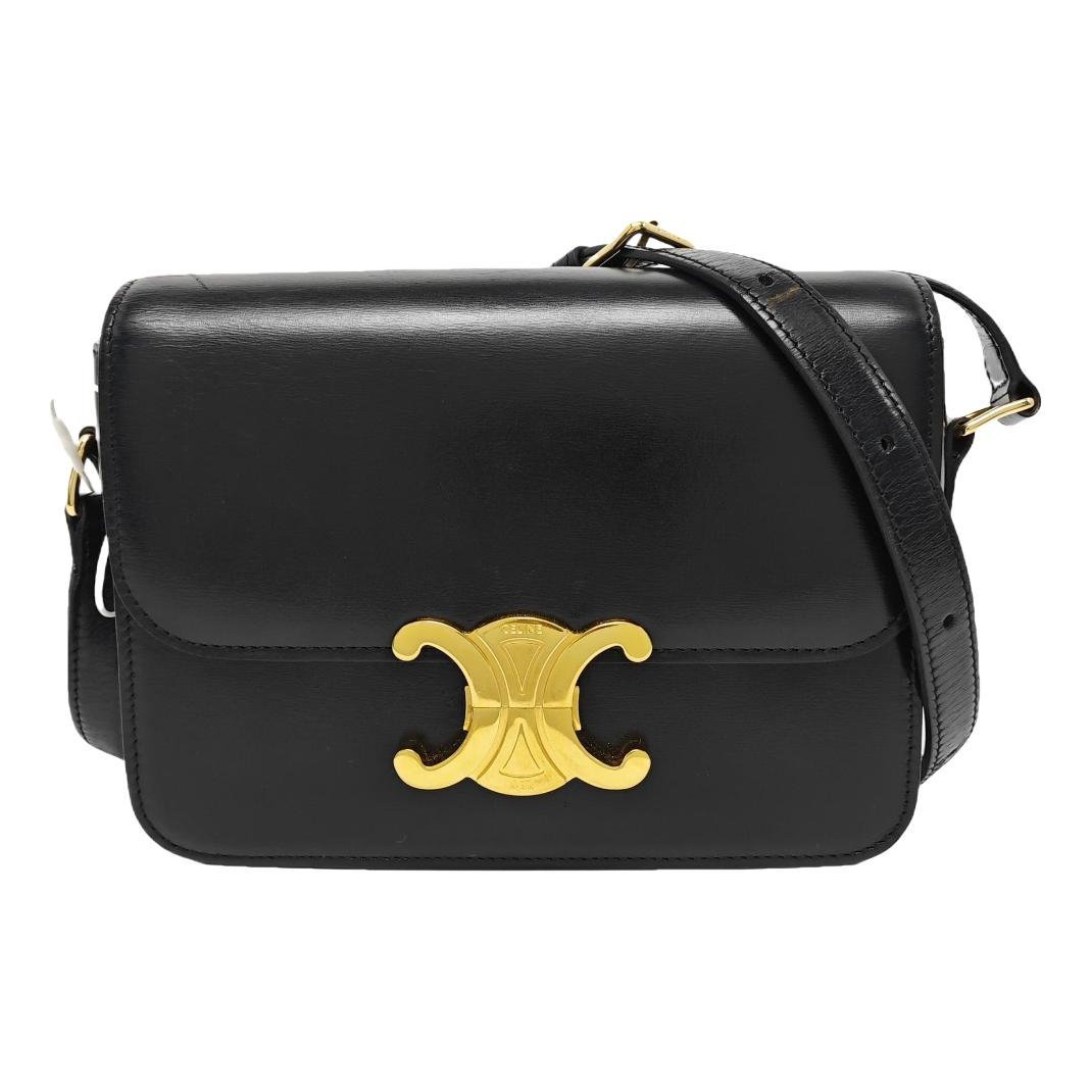 Triomphe leather handbag