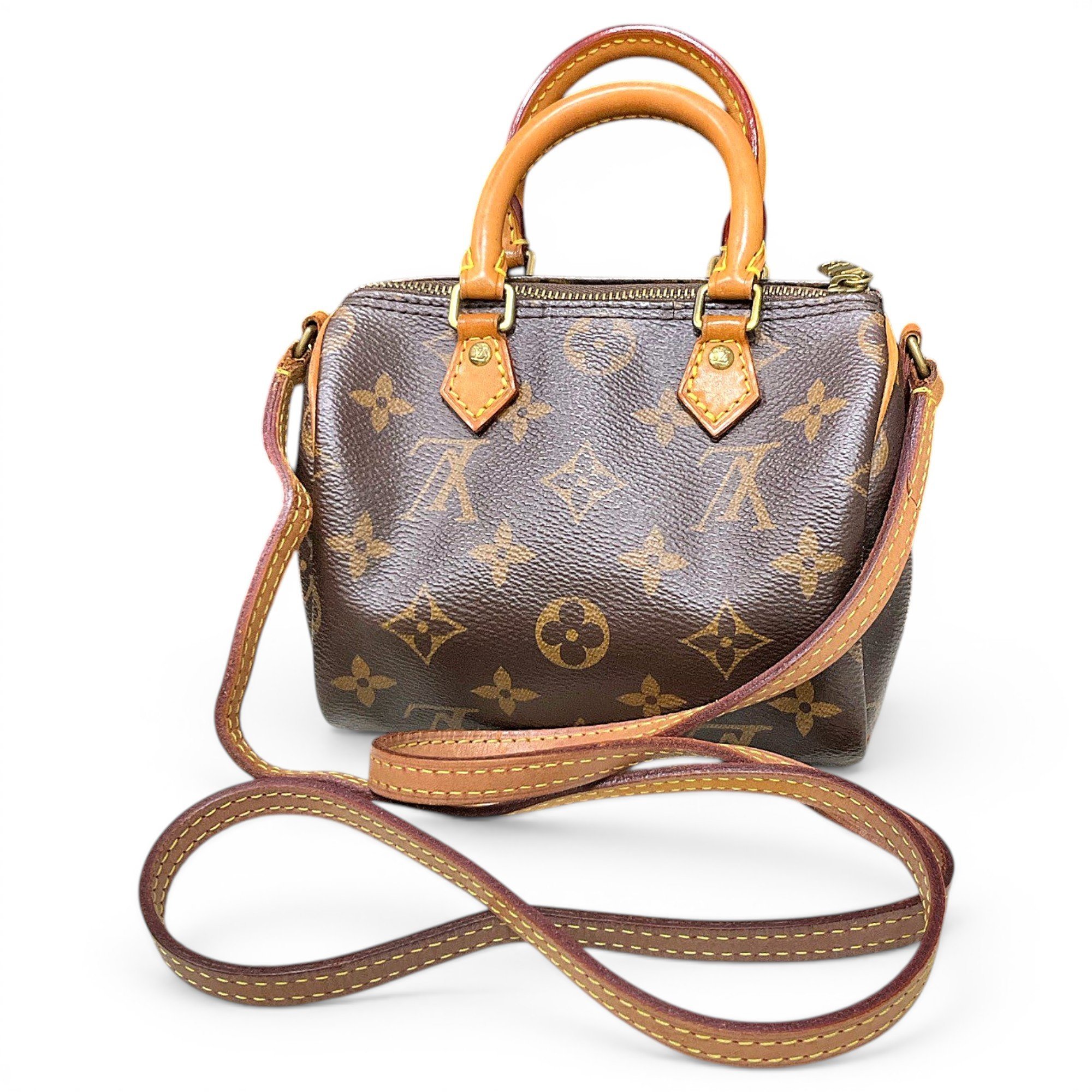 Nano Speedy / Mini HL leather crossbody bag