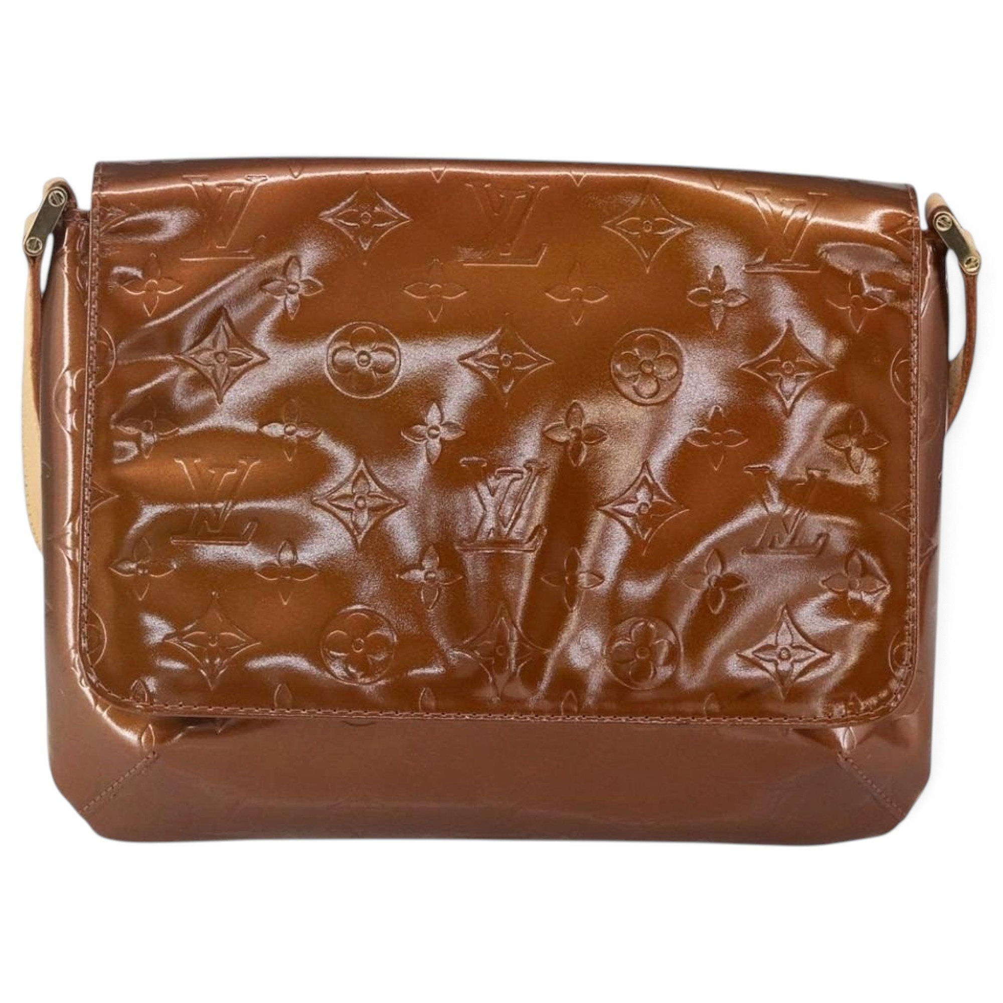 Thompson patent leather handbag