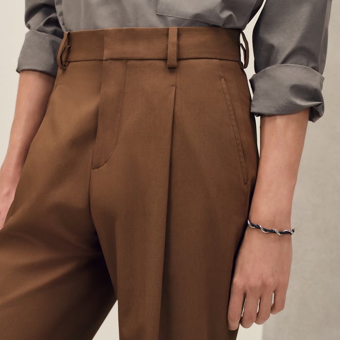 Caramel Pleated Palerme Pants