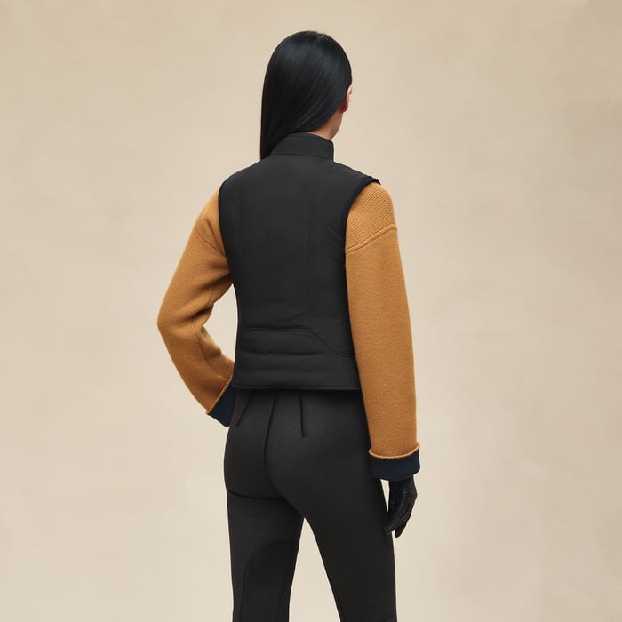Noir Reversible Sleeveless Jacket