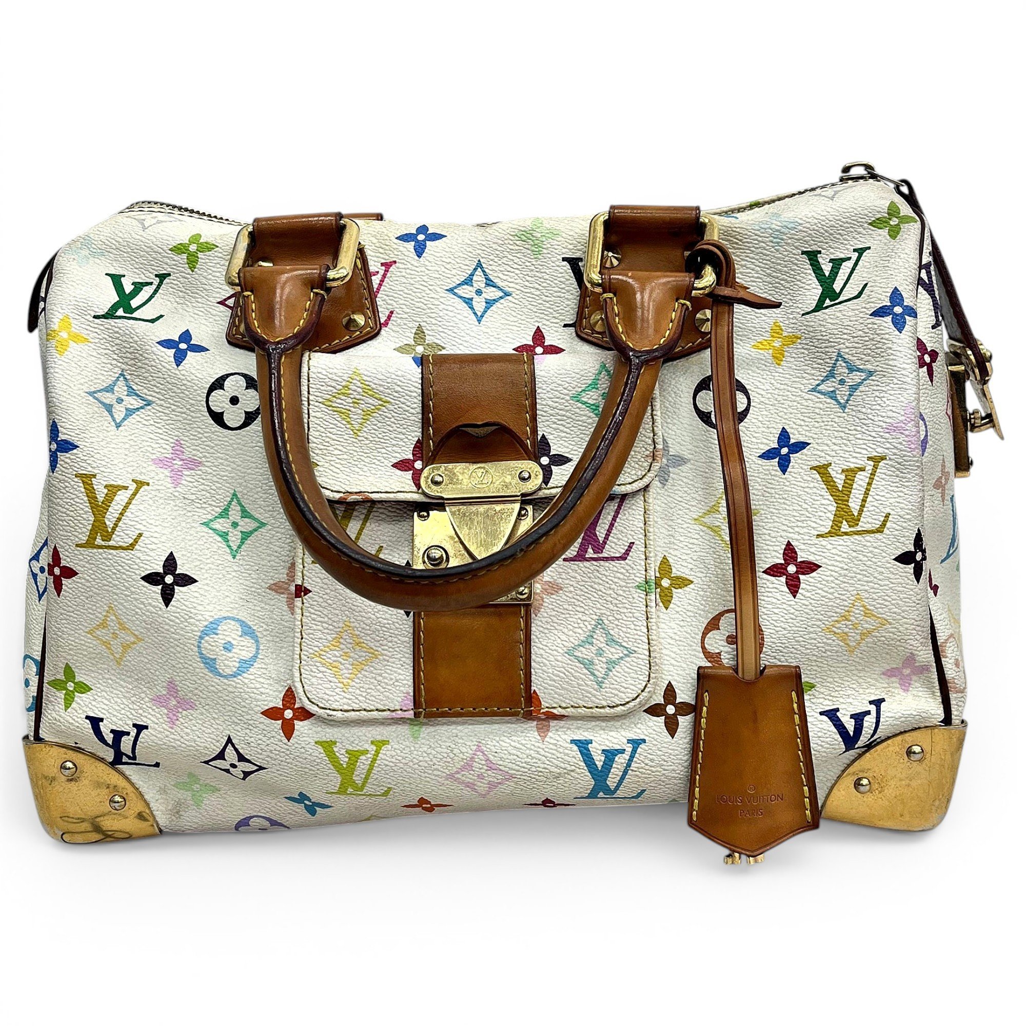 Speedy leather handbag