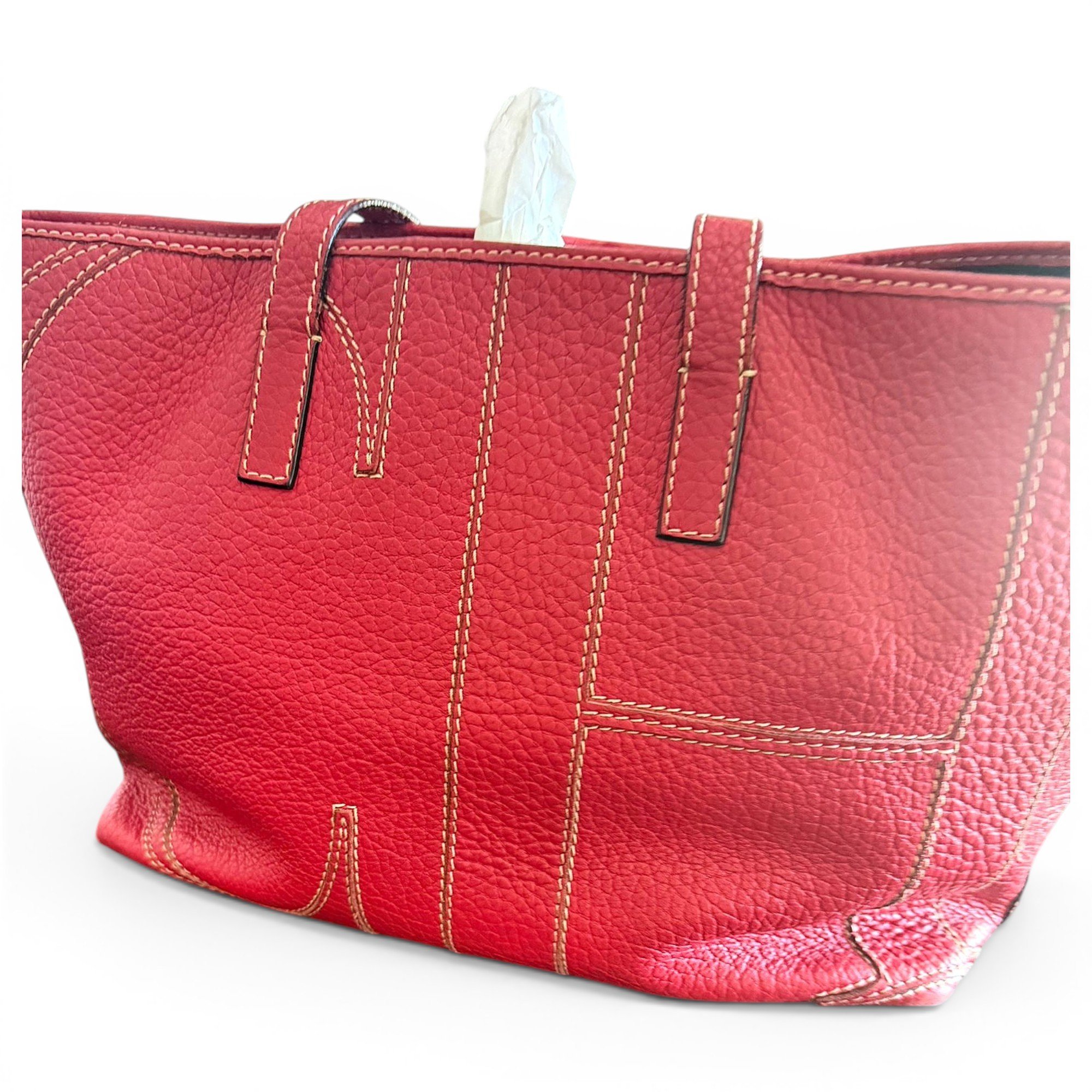 Leather tote