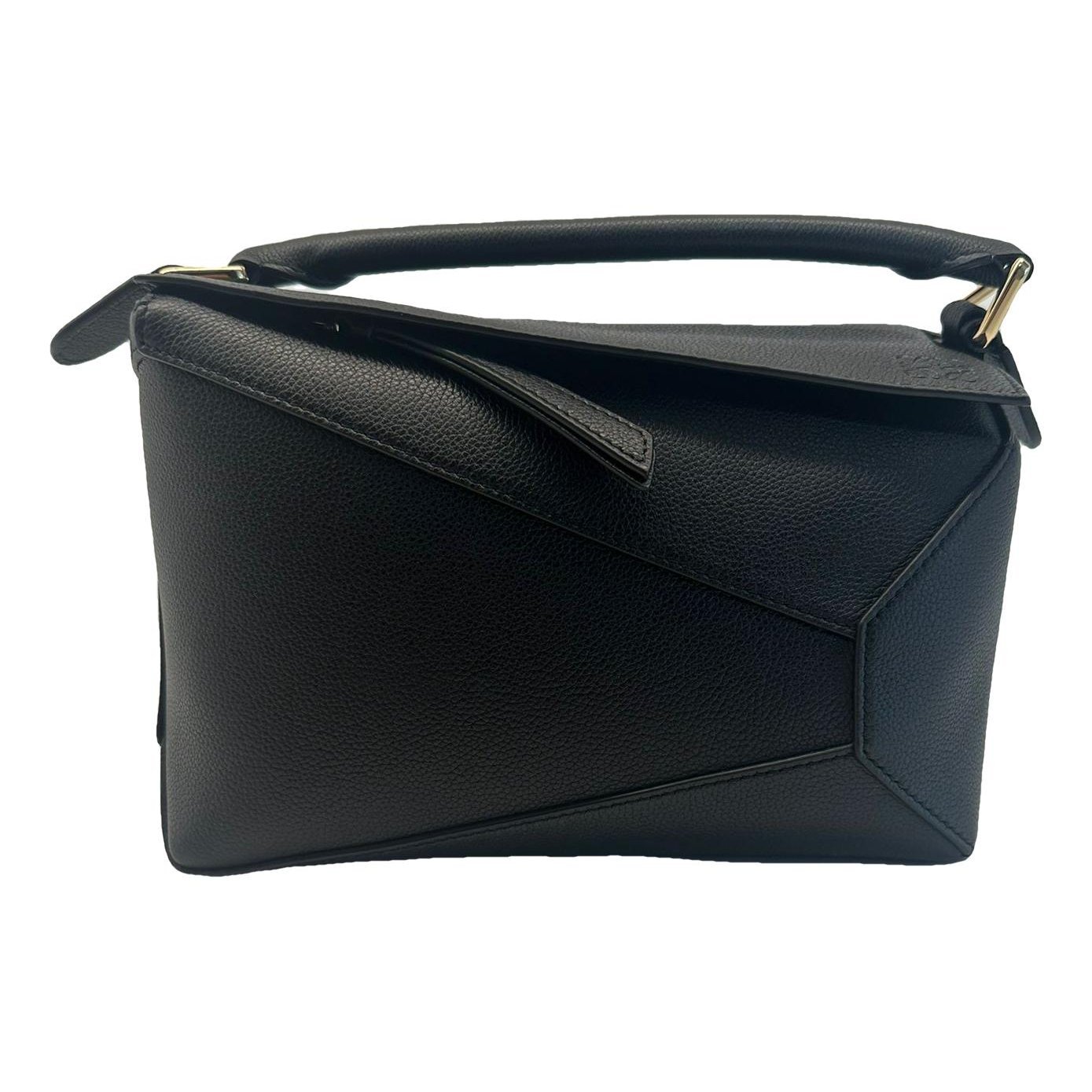 Puzzle leather crossbody bag