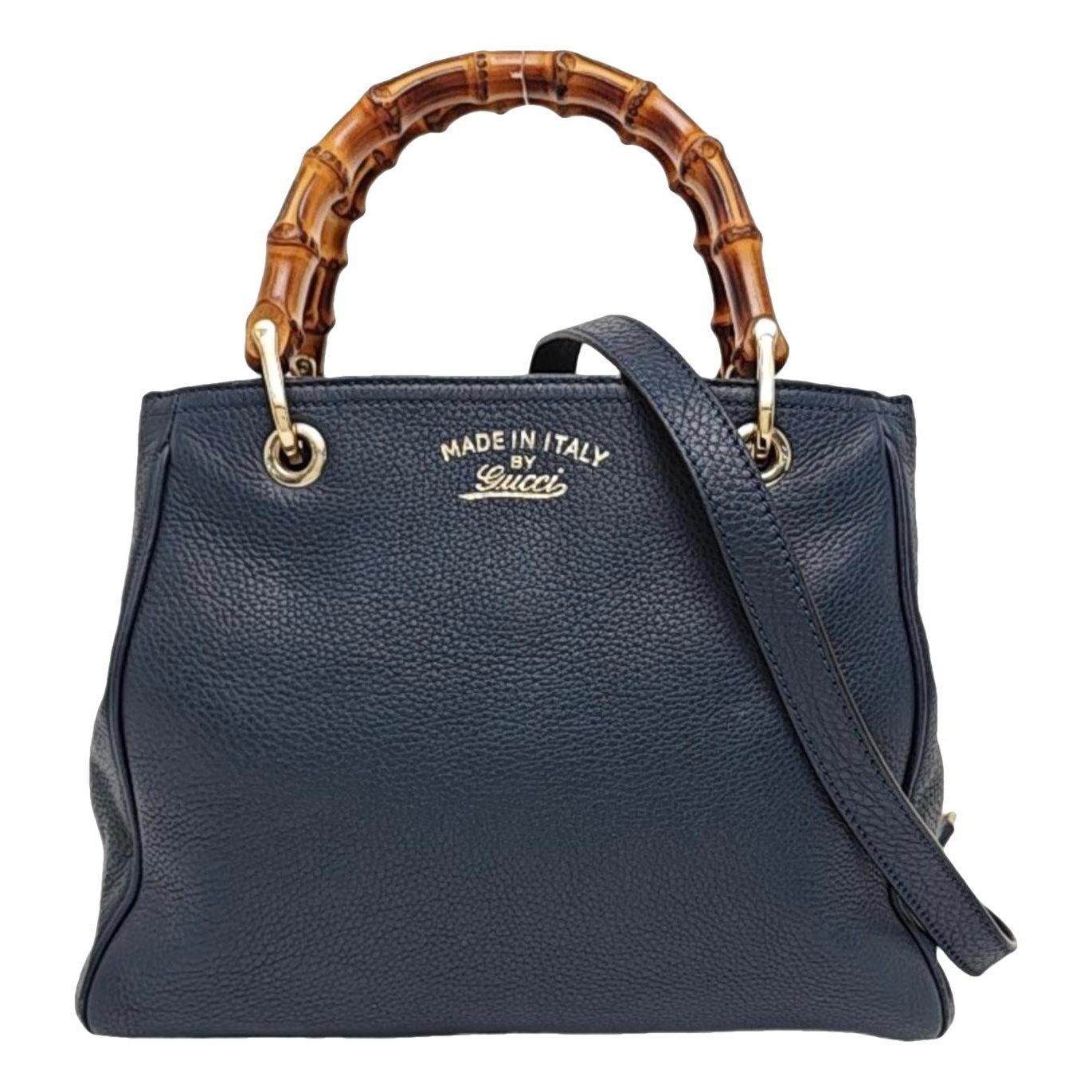Bamboo leather handbag