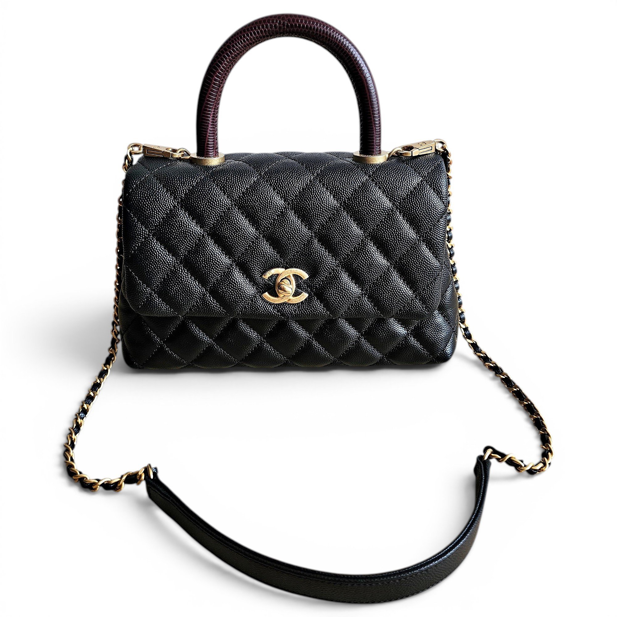 Coco Handle leather handbag