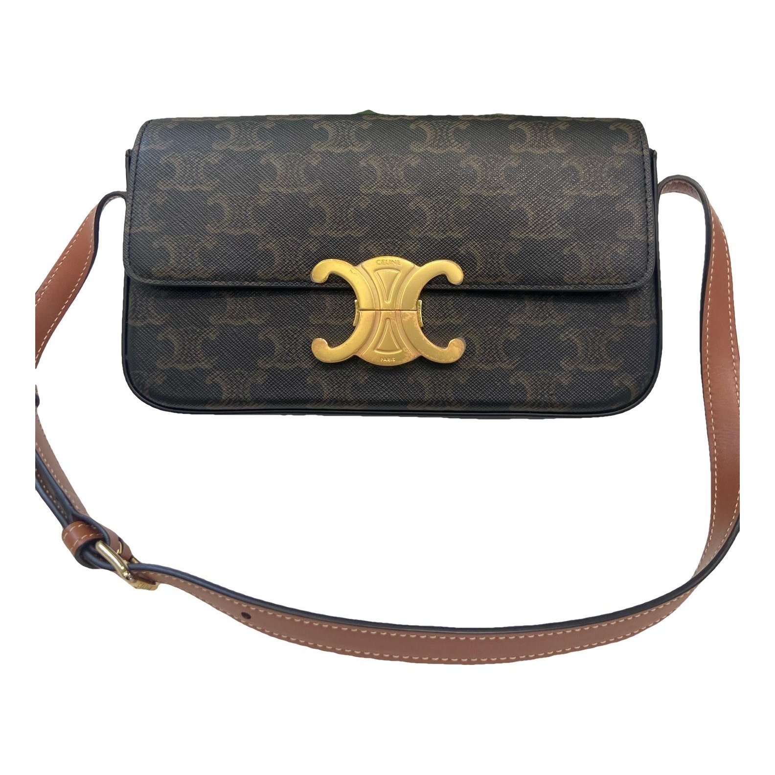 Triomphe leather handbag